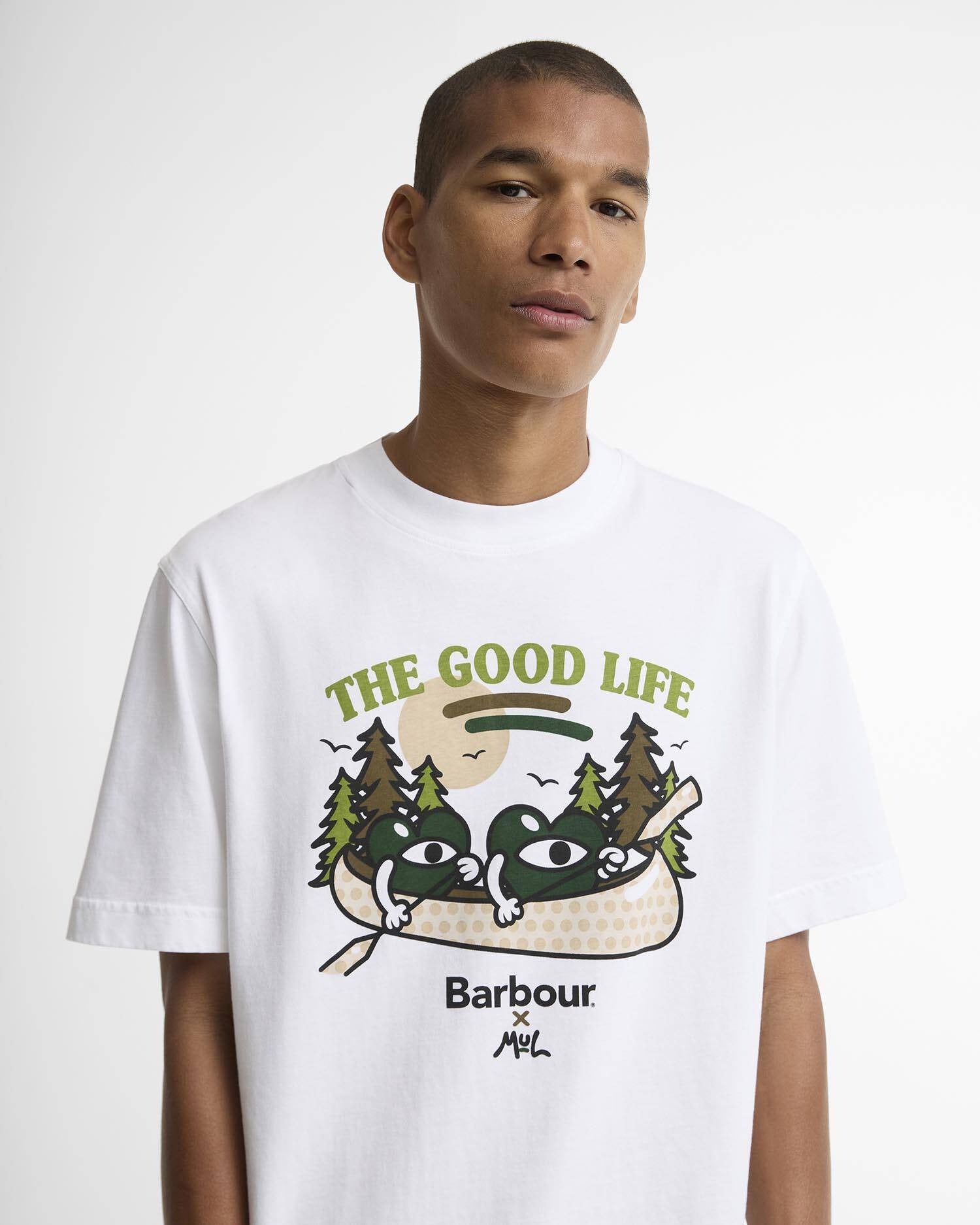 Barbour x Mul Good Life Relaxed T-Shirt White