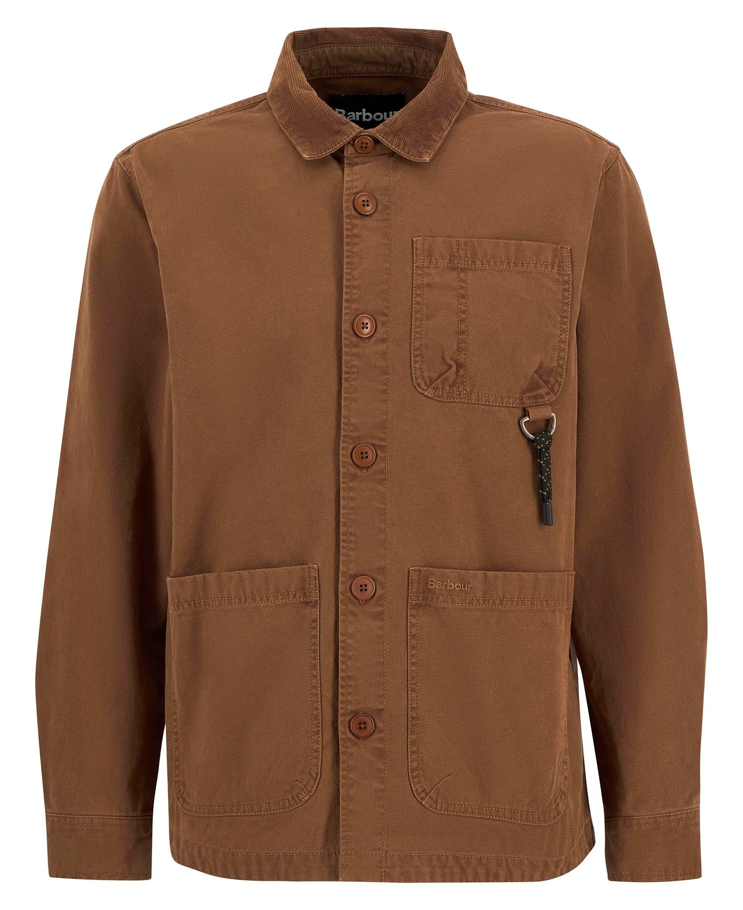 Bowland Garment Dyed Overshirt - Umber