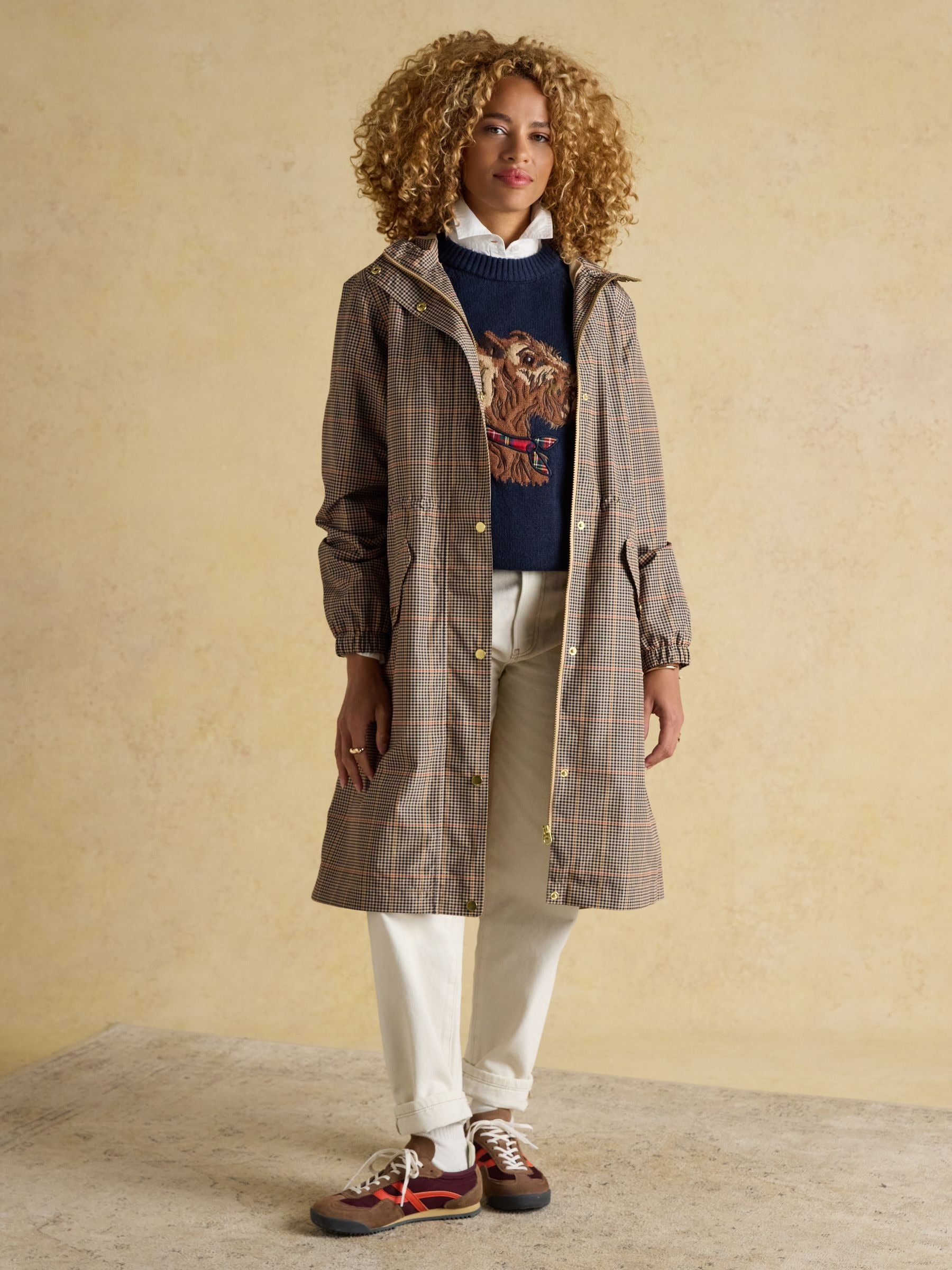 Holkham Brown Packable Waterproof Raincoat With Hood