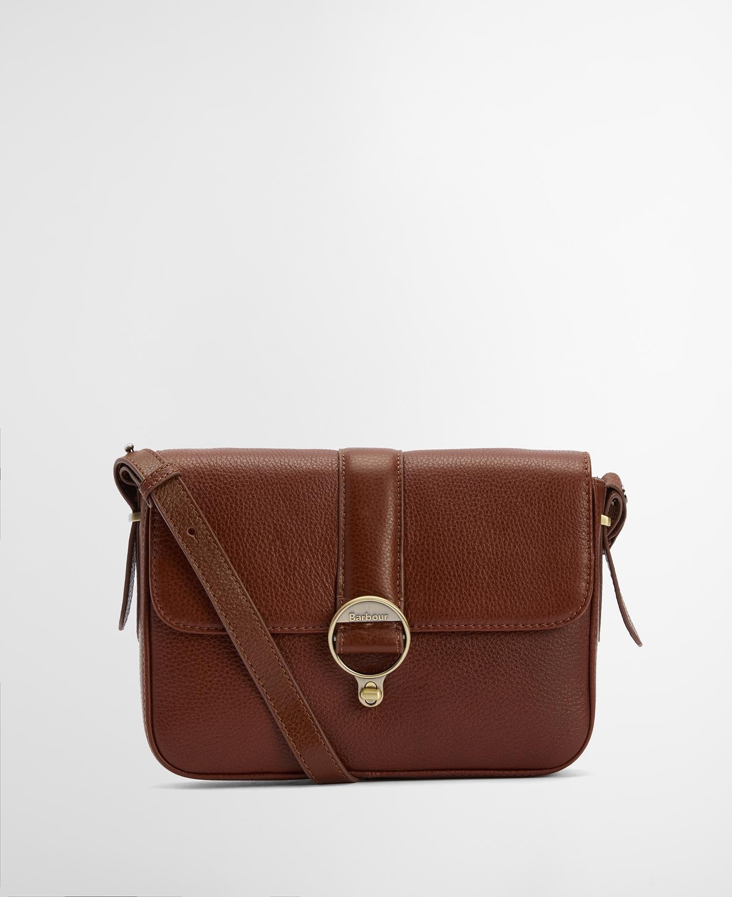 Rosa Leather Crossbody Bag - Brown
