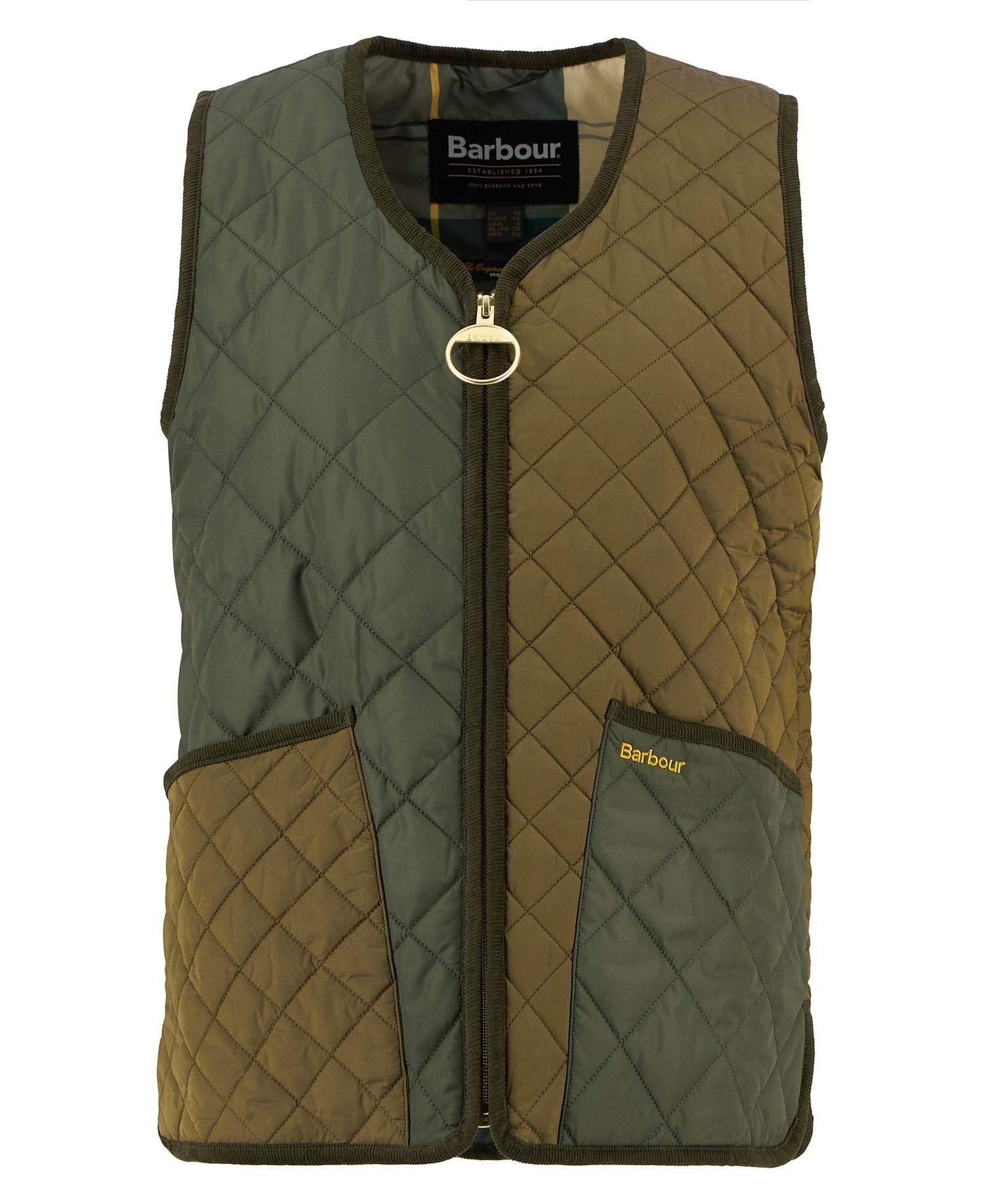 Heslerton Gilet - Golden Olive/Olive/Ancient Tartan