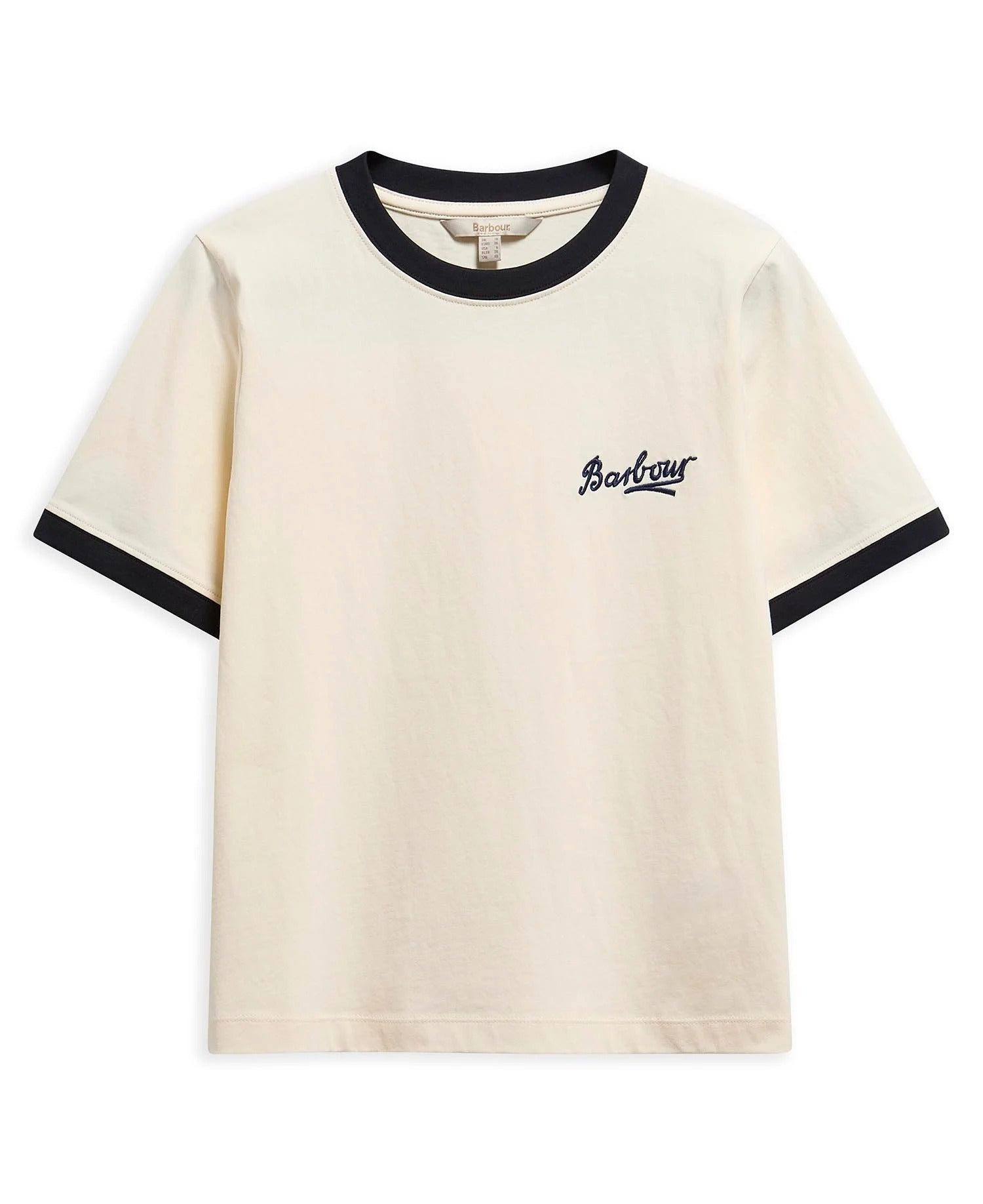 Madeline Tipped T-Shirt - Orginal Ecru/Dark Navy