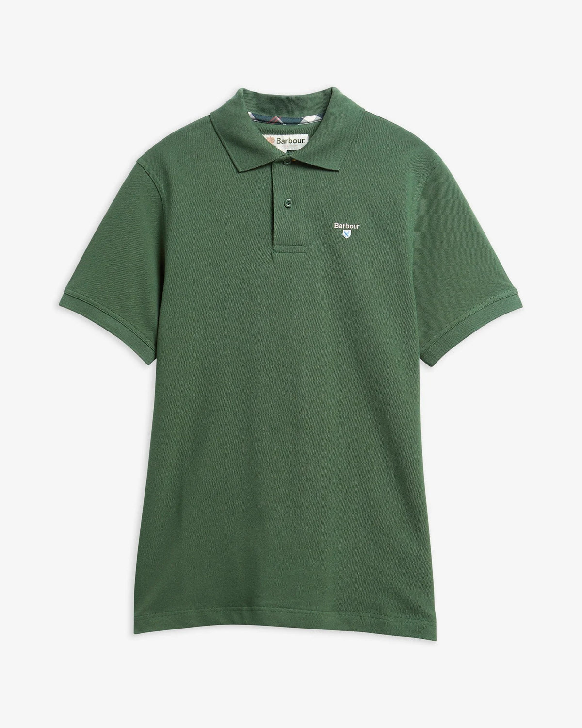 Tartan Pique Polo Shirt - Sycamore