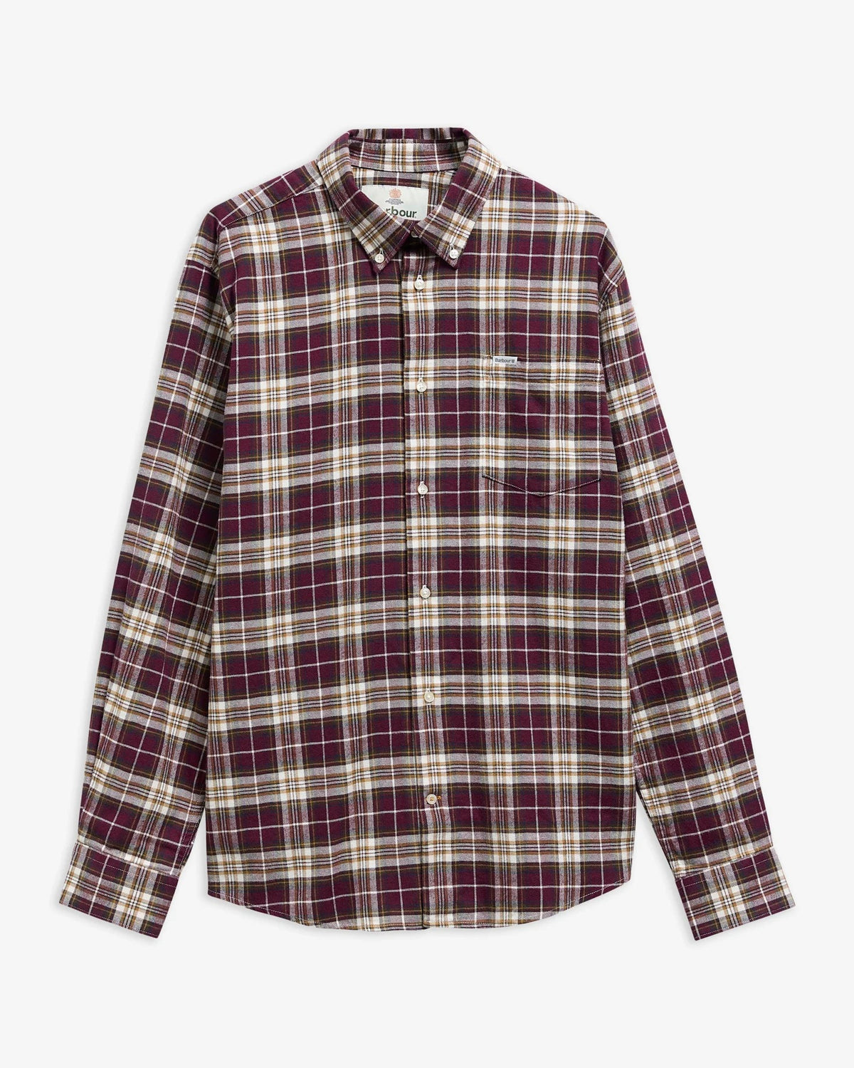 Telfield Regular Long-Sleeved Shirt - Dark Bordeaux