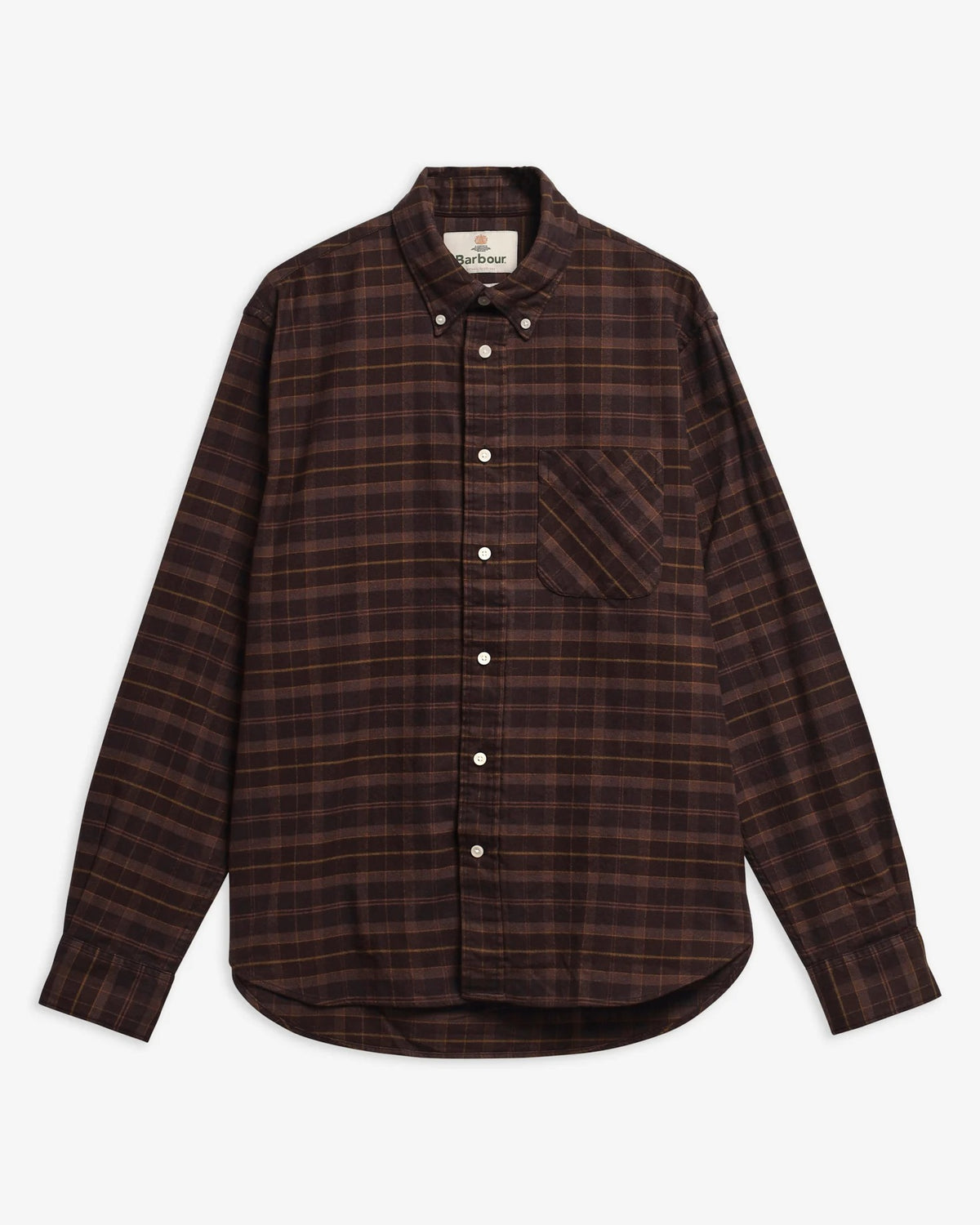 Mineral Tartan Authentic-Fit Long-Sleeved Shirt - Dried Bracken