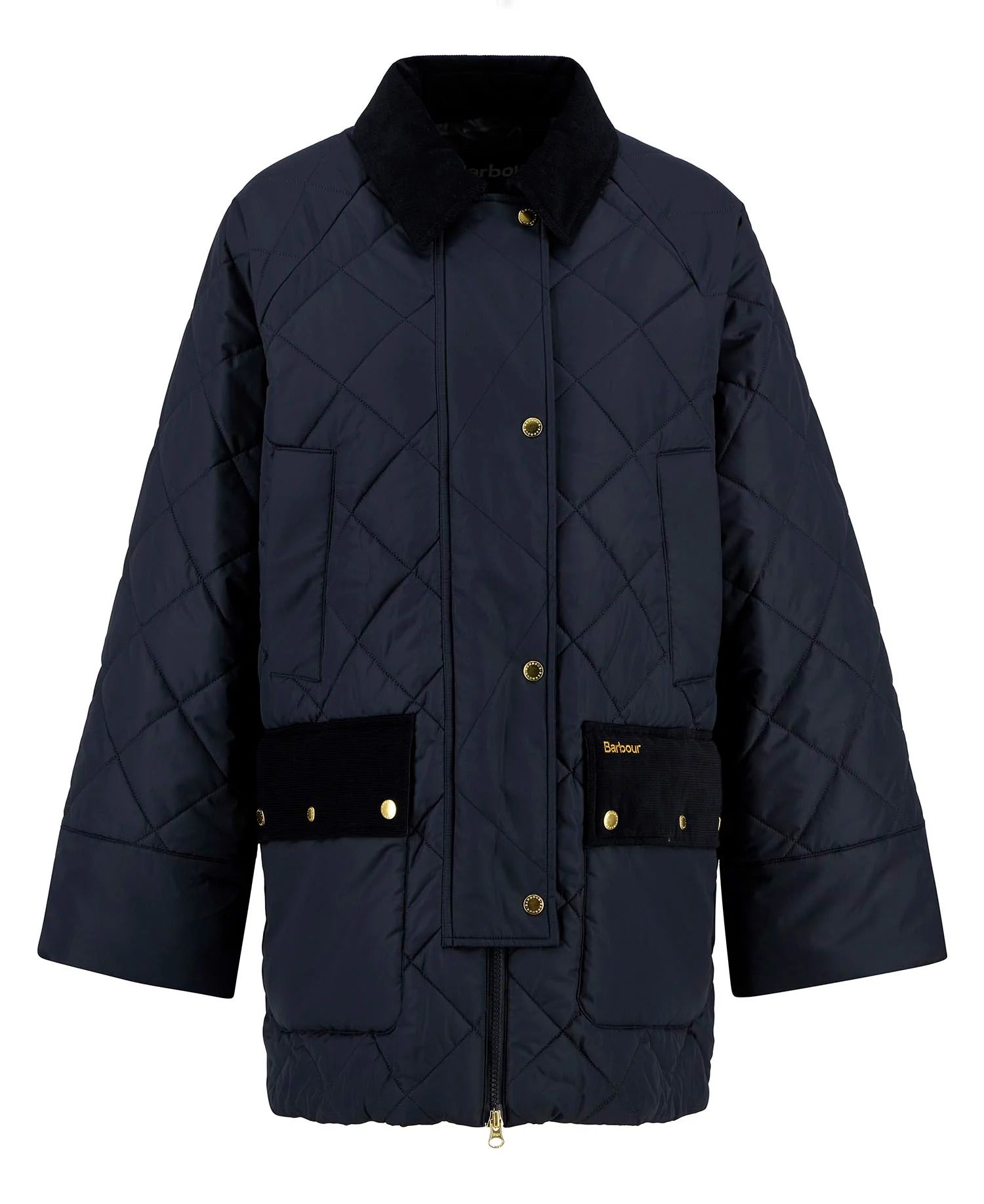 Aldburgh Quilted Jacket - Navy/Dress Tartan
