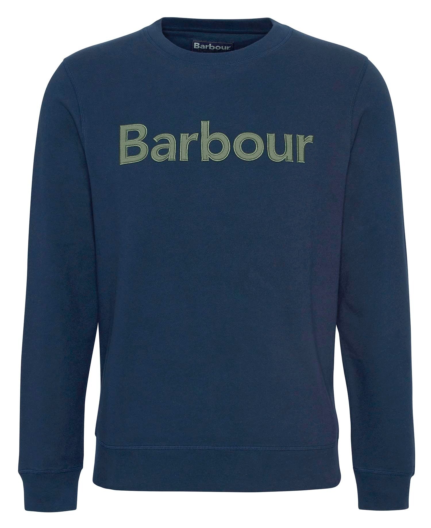 Pique Logo Sweatshirt - Navy