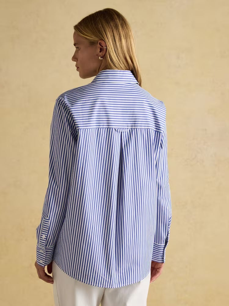 Amilla Jonty Blue/White Boyfriend Fit Shirt