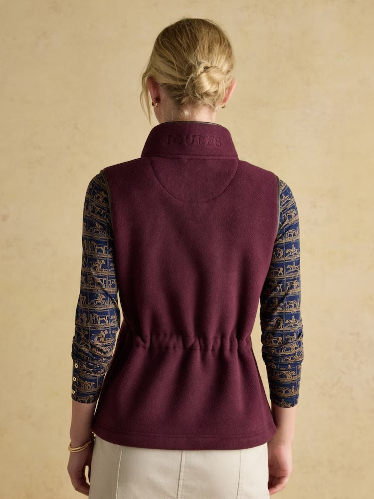Heritage Red Regular Fleece Gilet