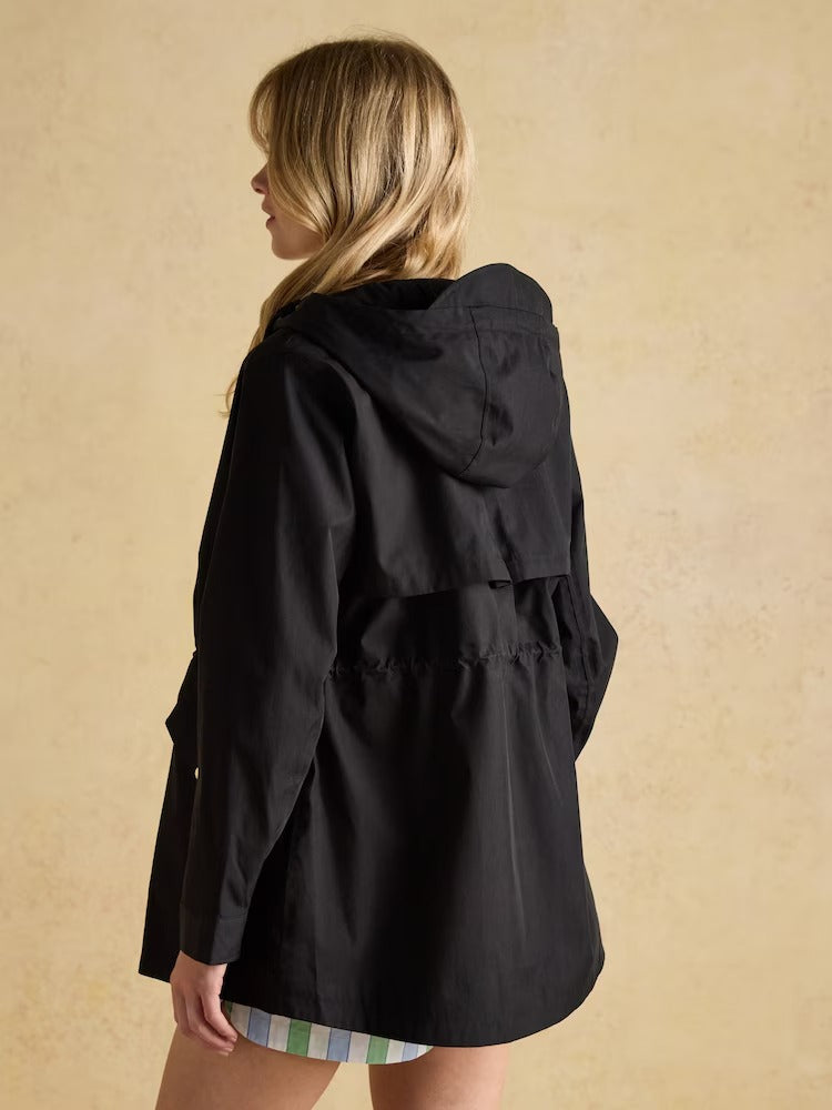 Portwell Black Waterproof Raincoat With Hood