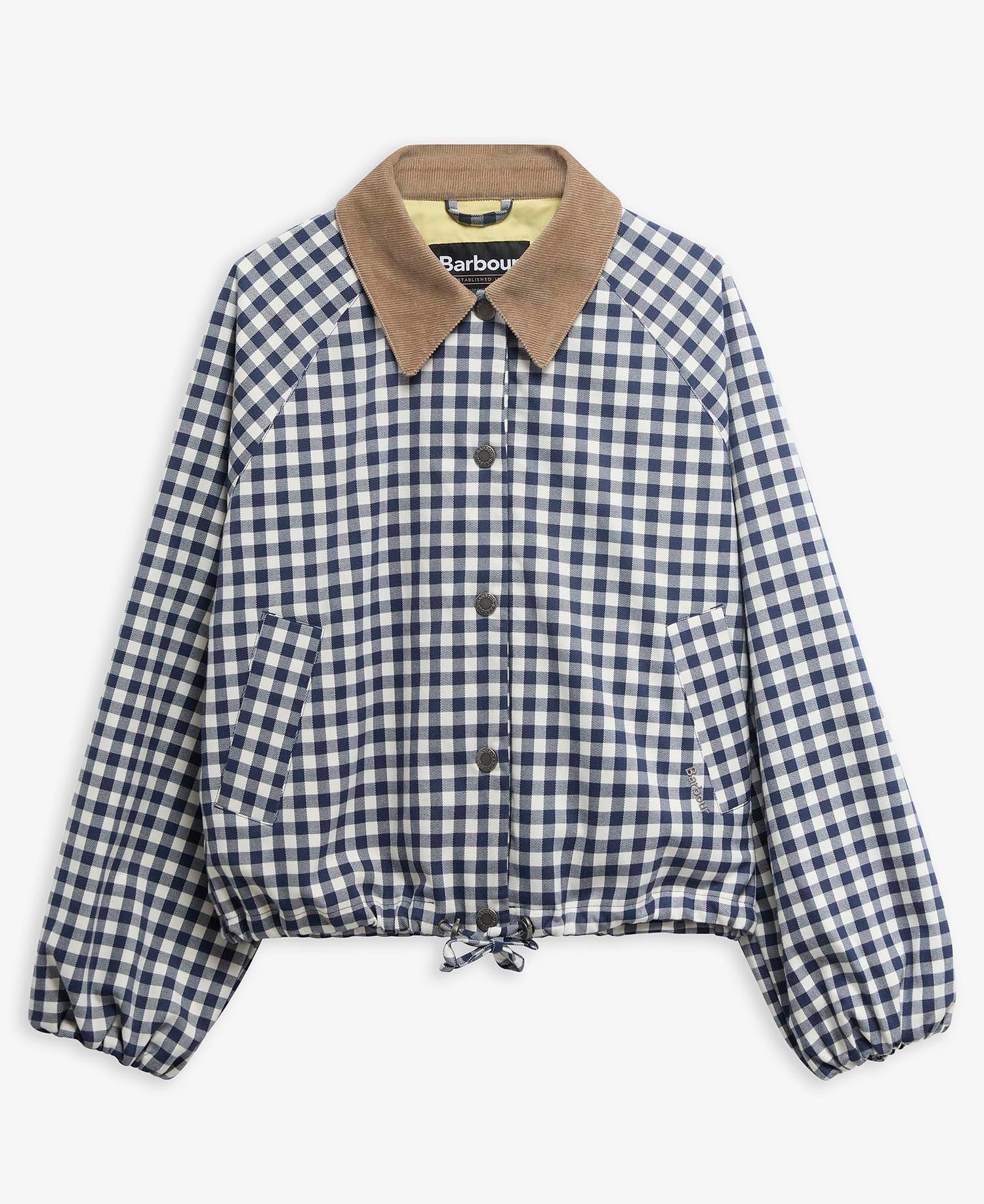 Ovingham Casual Jacket - Gingham Navy/ Neutral