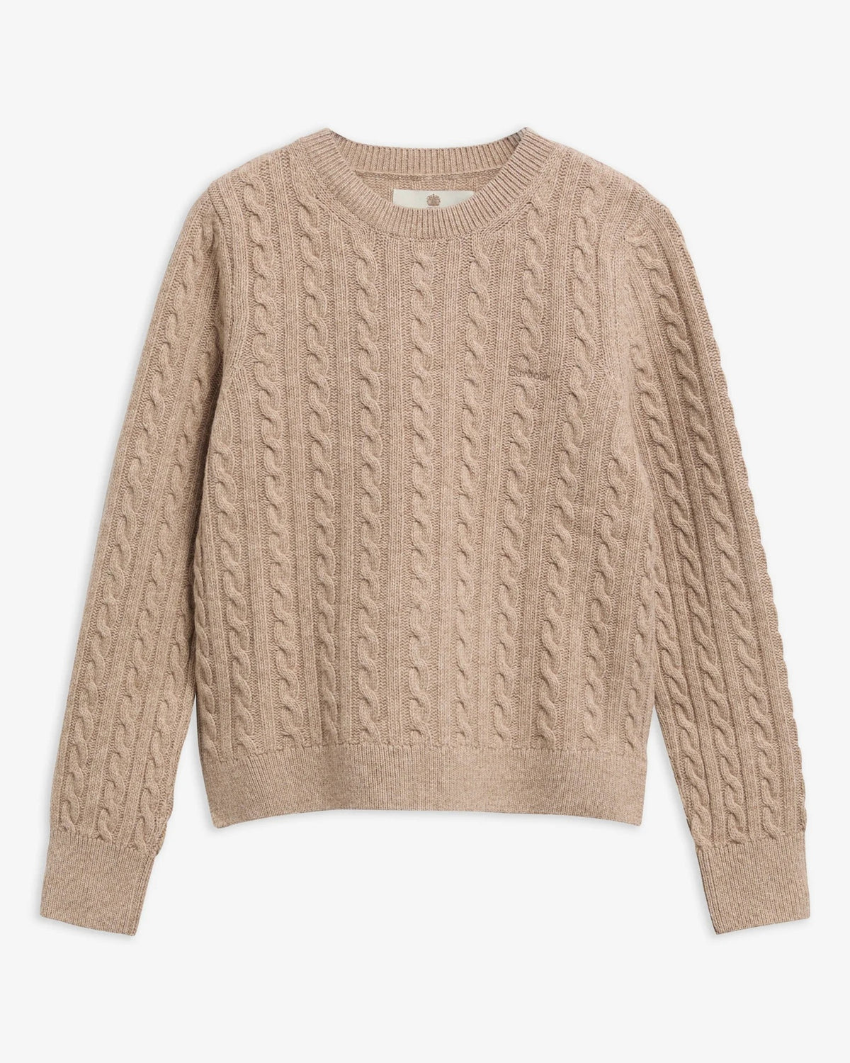 Ashdown Relaxed Wool-Blend Cable-Knit Jumper - Honey