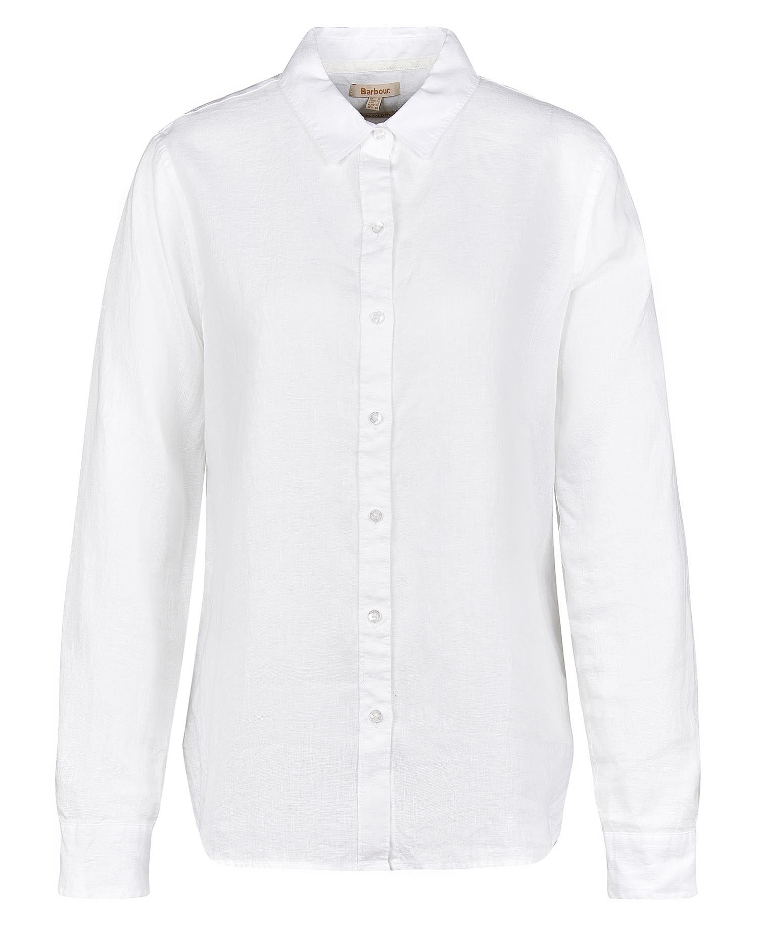 Marine Relaxed Long-Sleeved Shirt - White