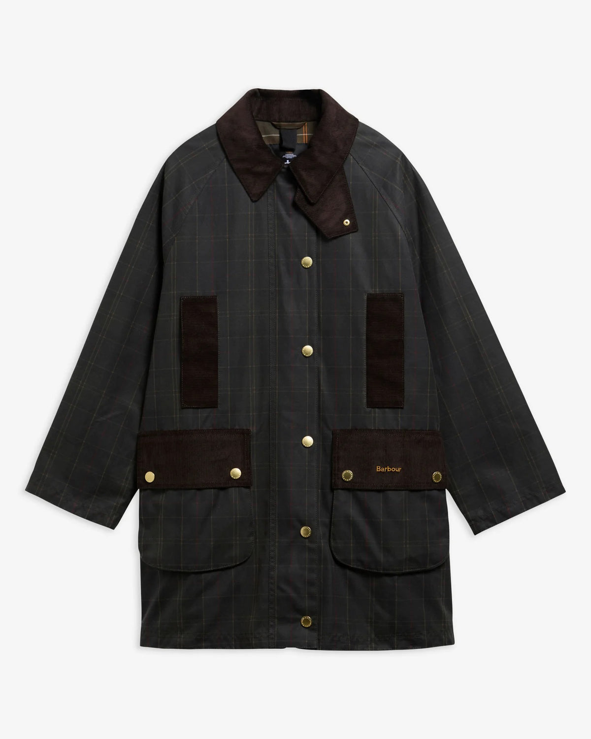 Tartan Reimagined Icons Tartan Modern Beaufort Waxed Jacket - Classic Tartan/Olive