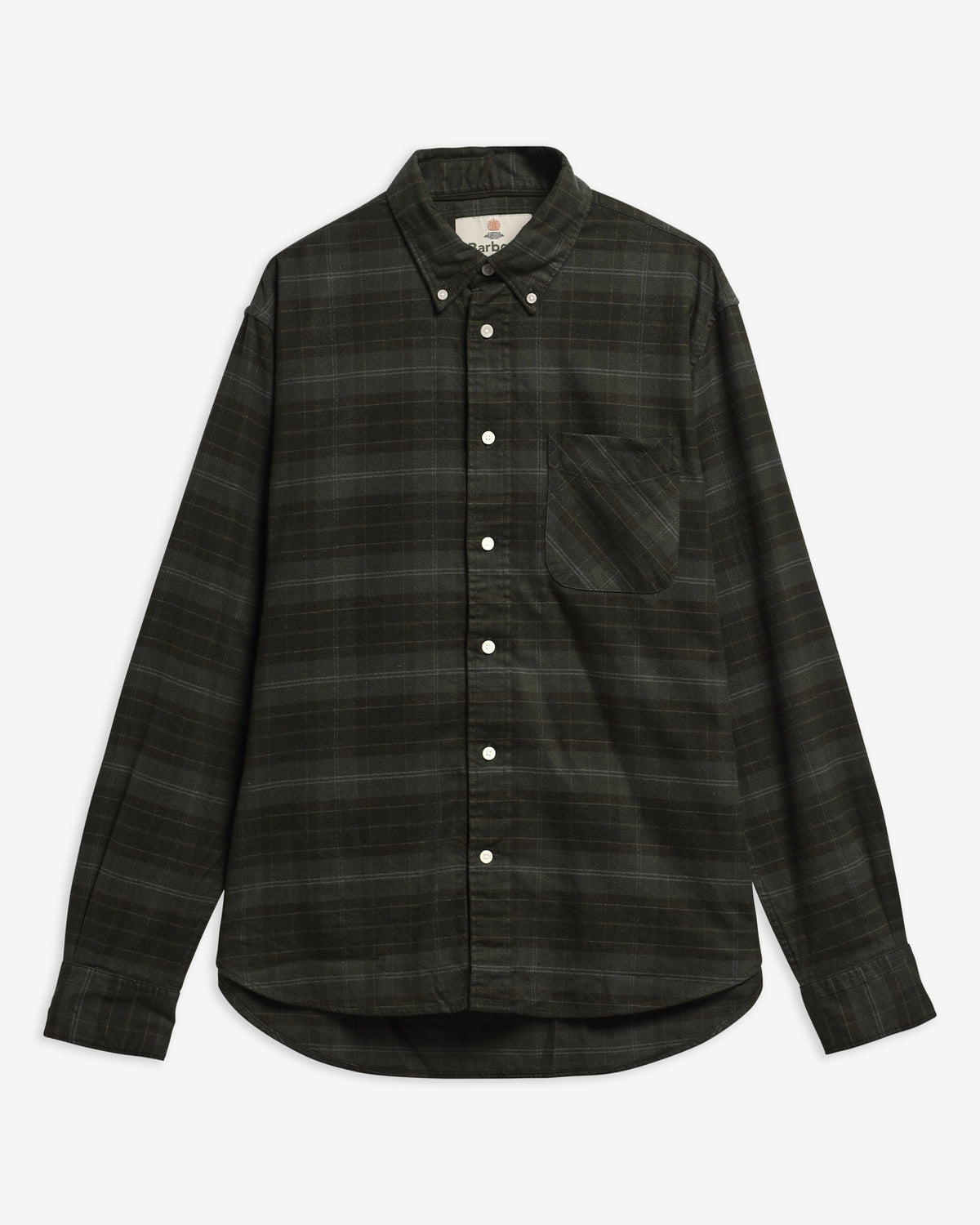 Mineral Tartan Authentic-Fit Long-Sleeved Shirt - Pine Glen