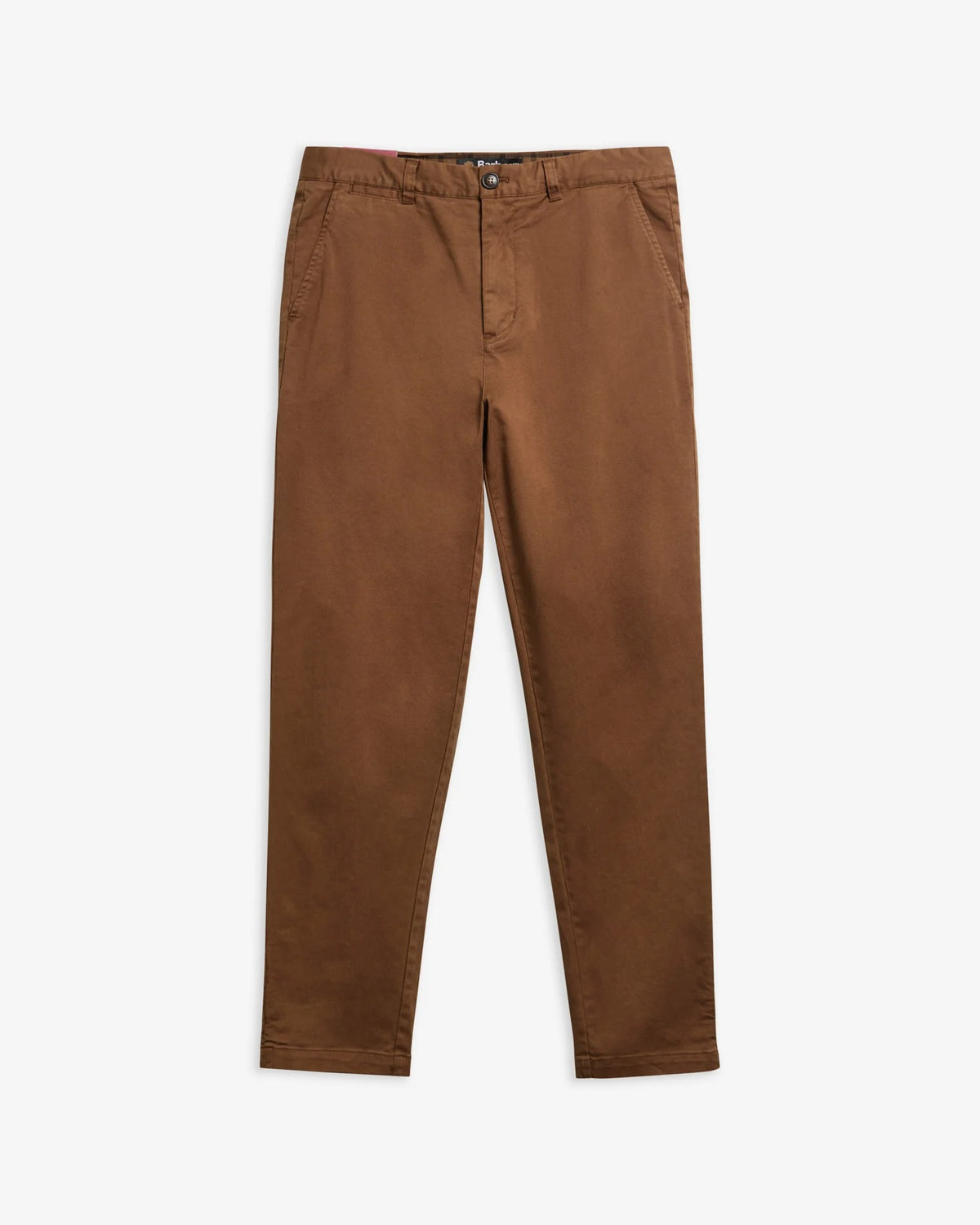 Washed Stretch Tailored Trousers - Dark Sand
