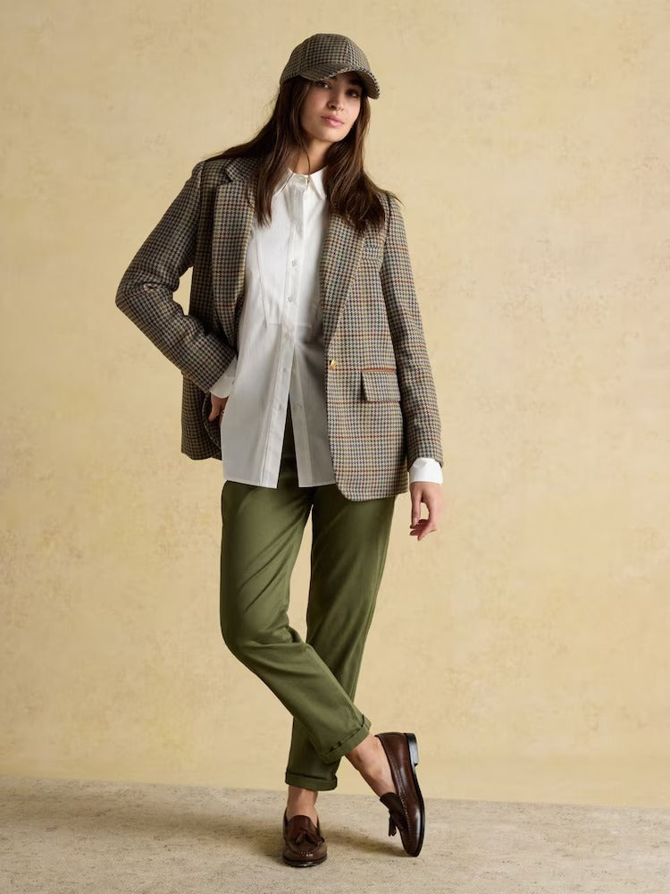 Slim Fit Khaki Green Chino Trousers