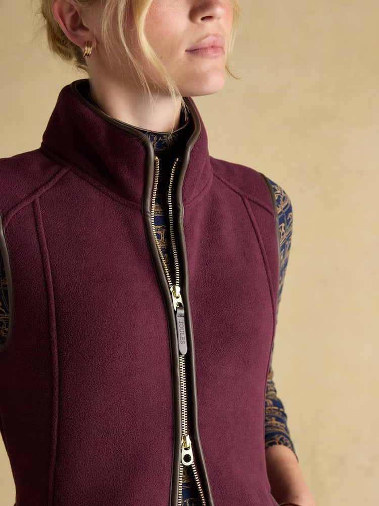 Heritage Red Regular Fleece Gilet