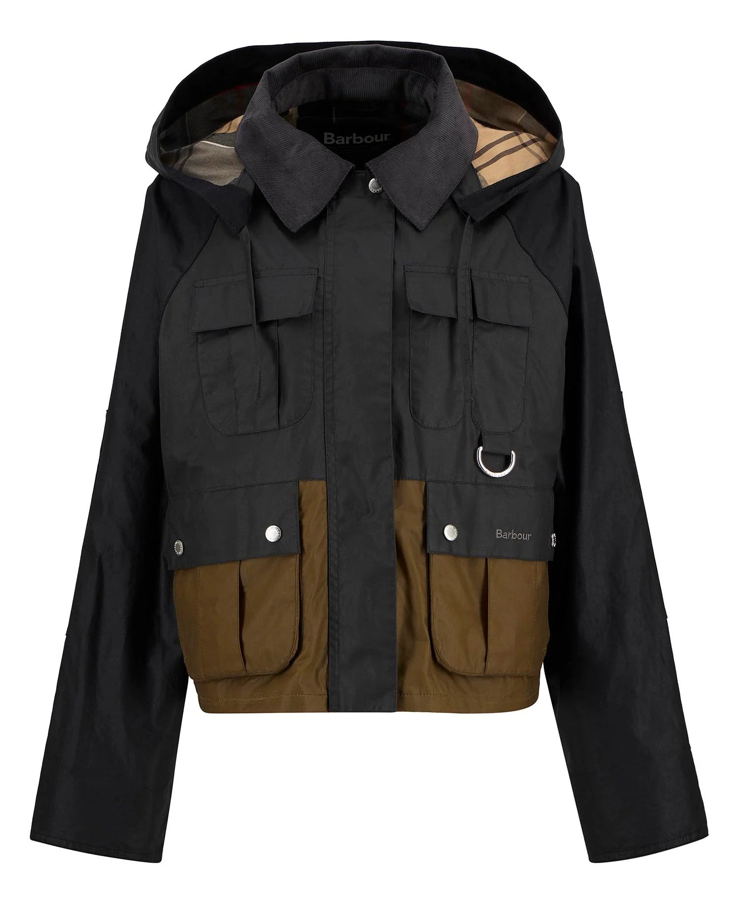 Liza Waxed Jacket - Black/Grey/Sand/Dress