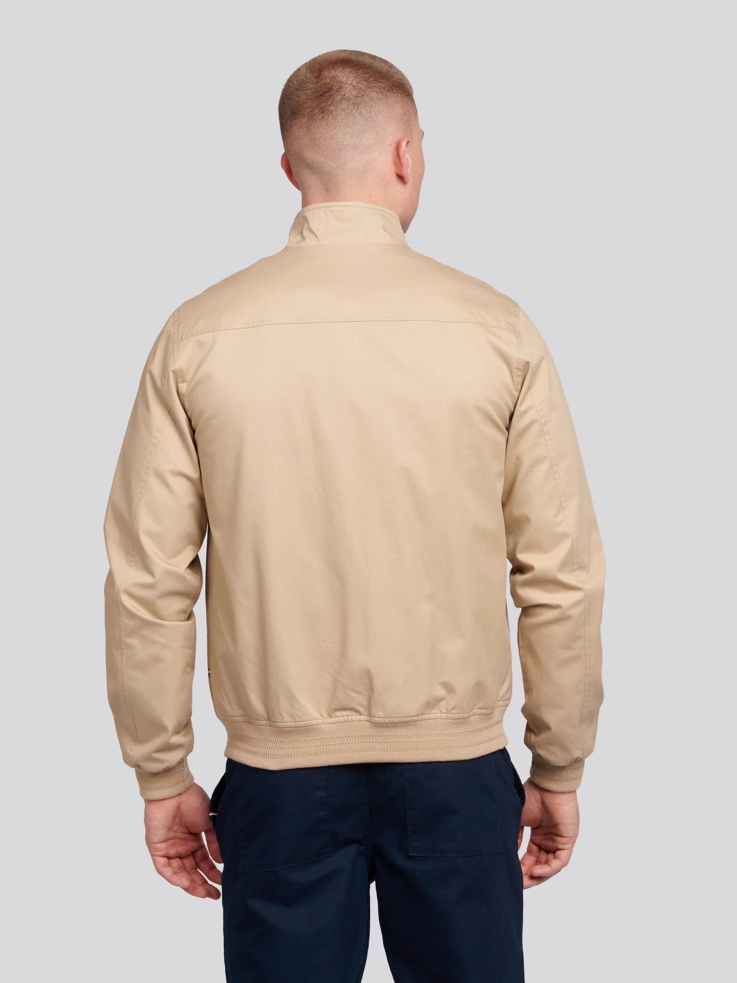 Men's Cotton Twill Harrington Jacket in Cornstalk