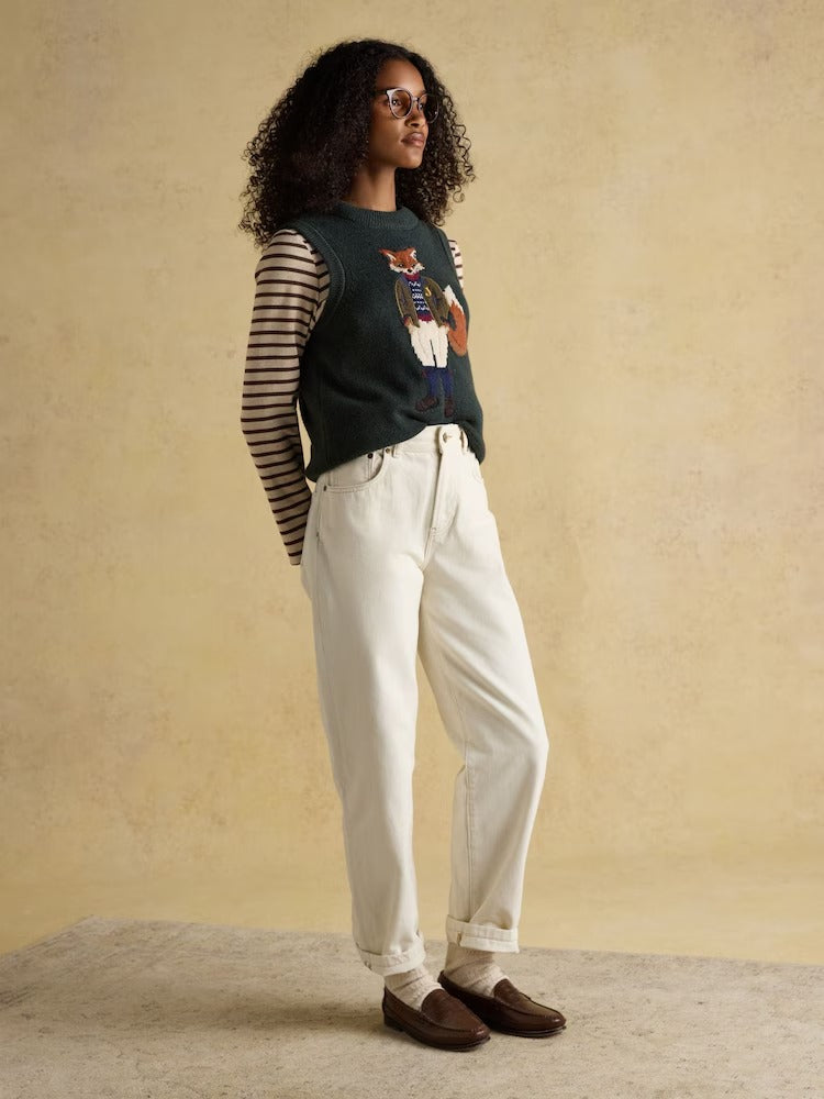 Harbour Neutral Boat Neck Breton Top