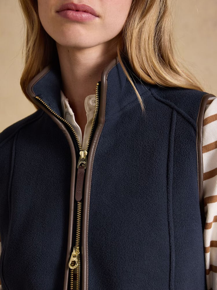Heritage Navy Blue Regular Fleece Gilet