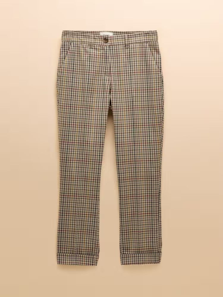 Ada Brown Elton Check Relaxed Trousers