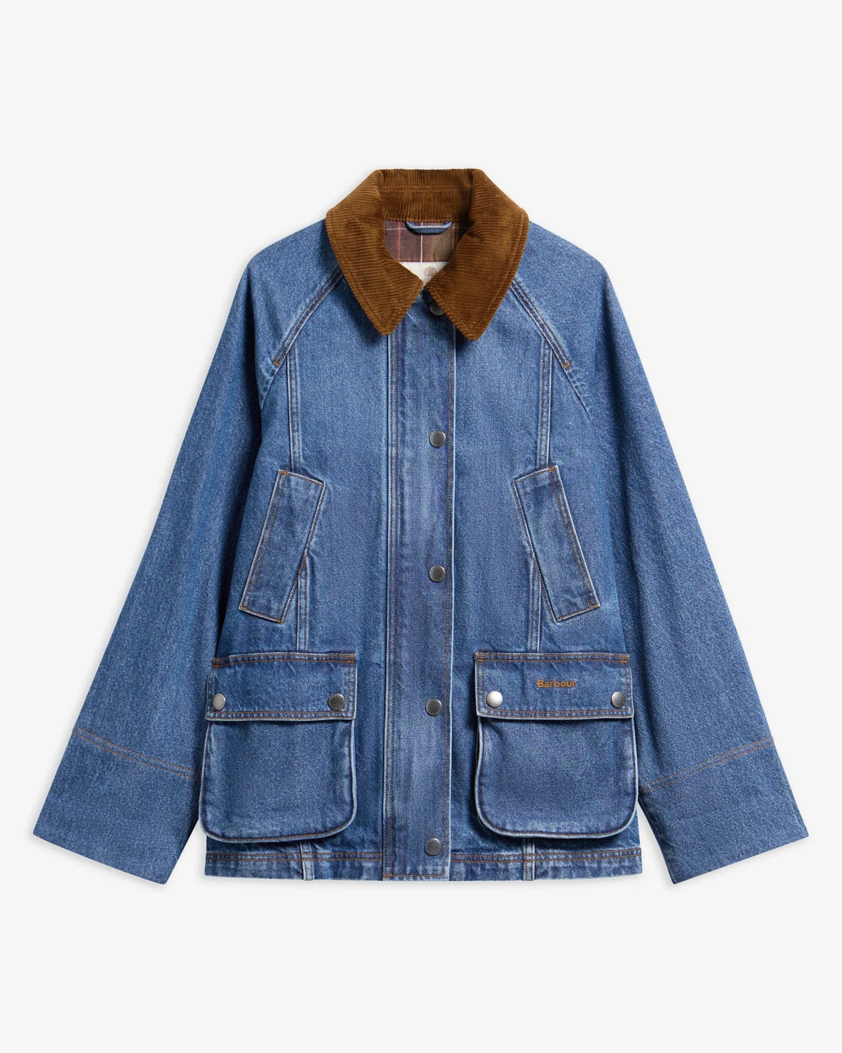 Modern Beadnell Denim Jacket - Mid Blue Denim/Classic