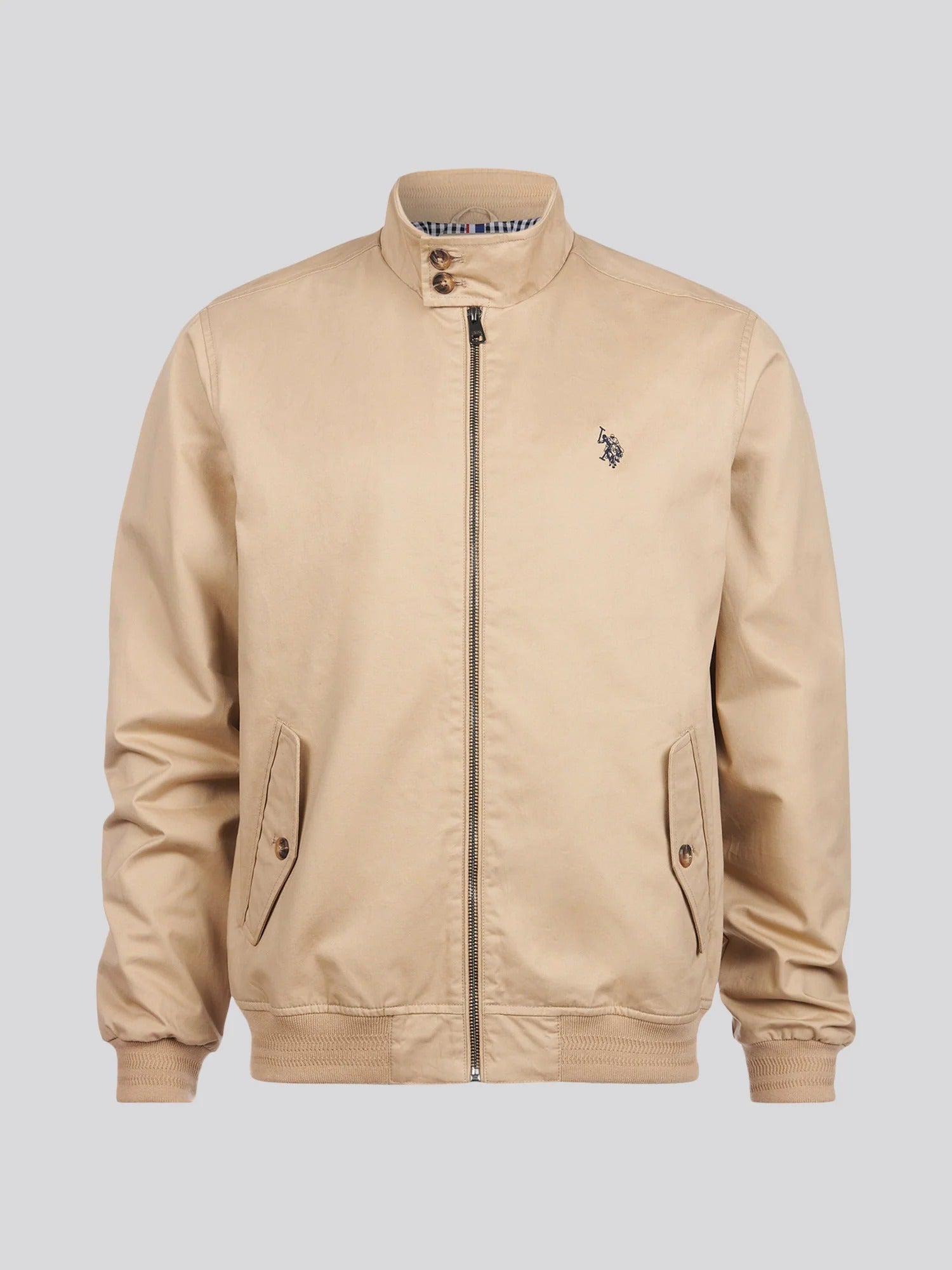 Men's Cotton Twill Harrington Jacket in Cornstalk