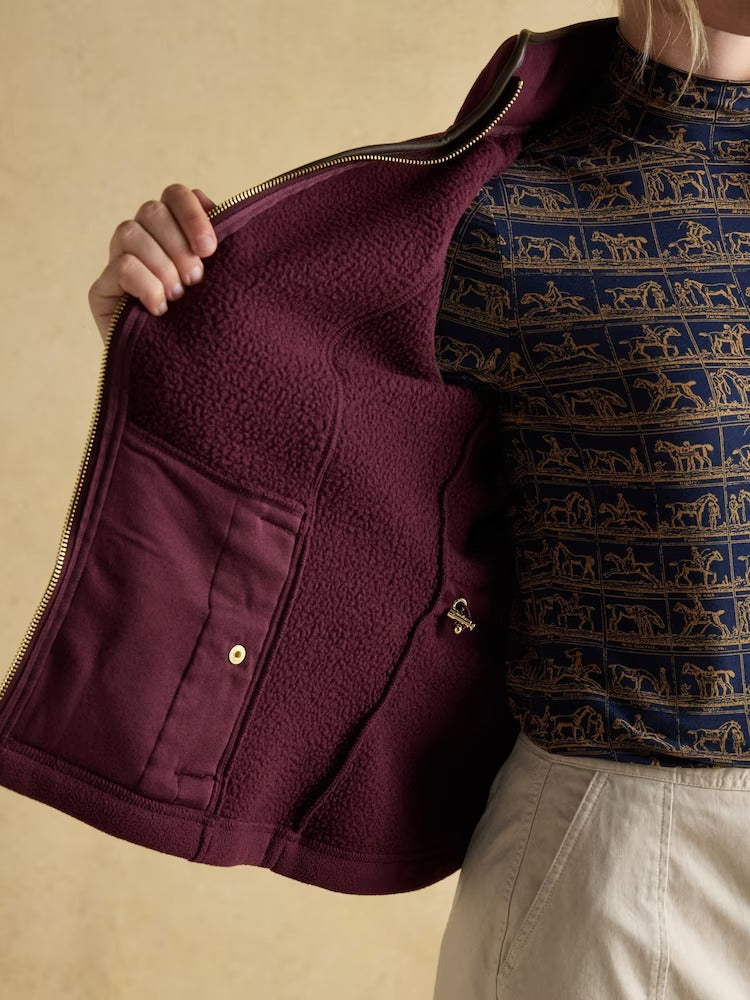 Heritage Red Regular Fleece Gilet