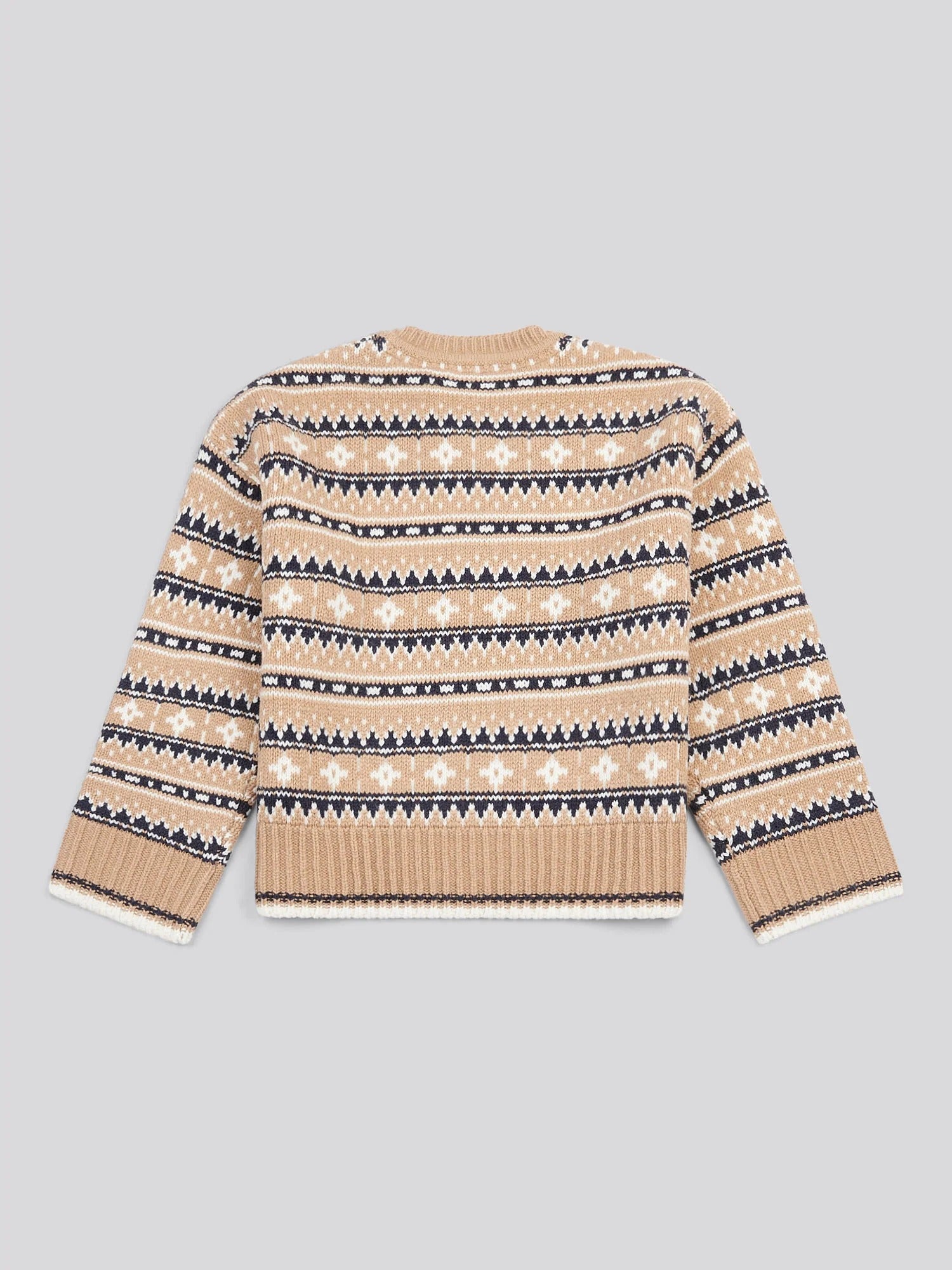 Women's Fair Isle Stripe Jumper in Natural