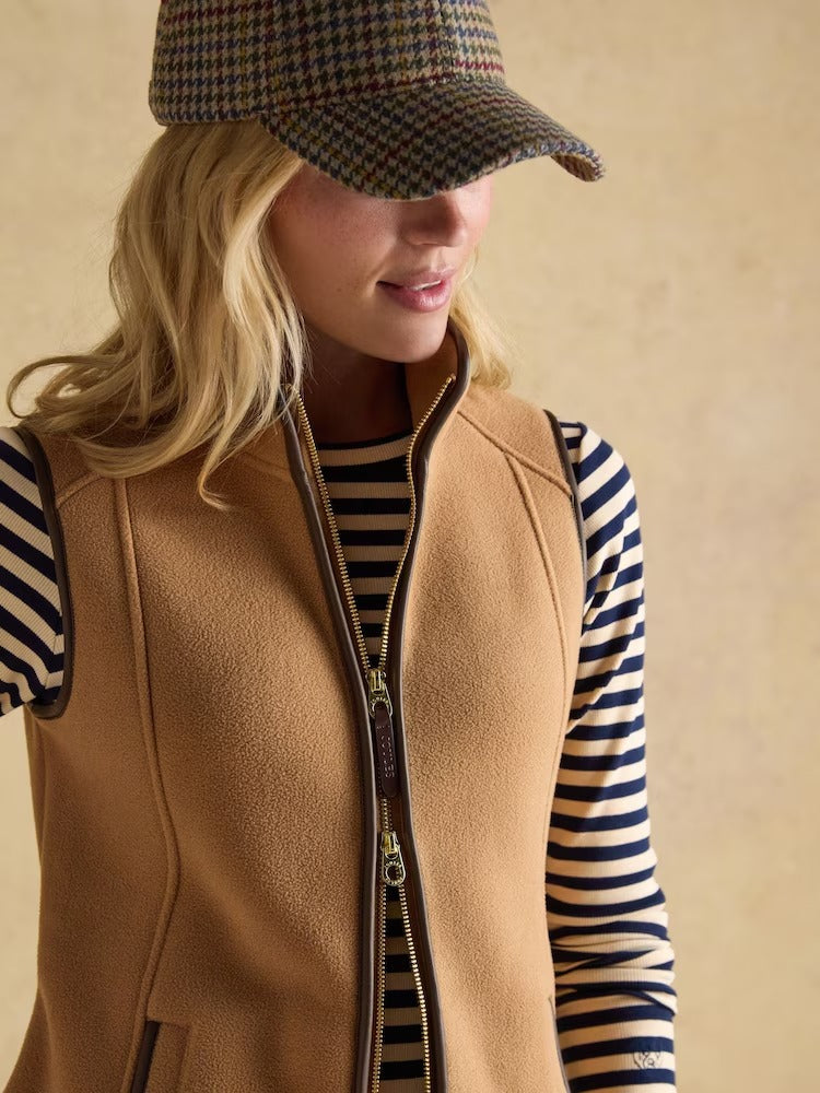 Heritage Tan Regular Fleece Gilet