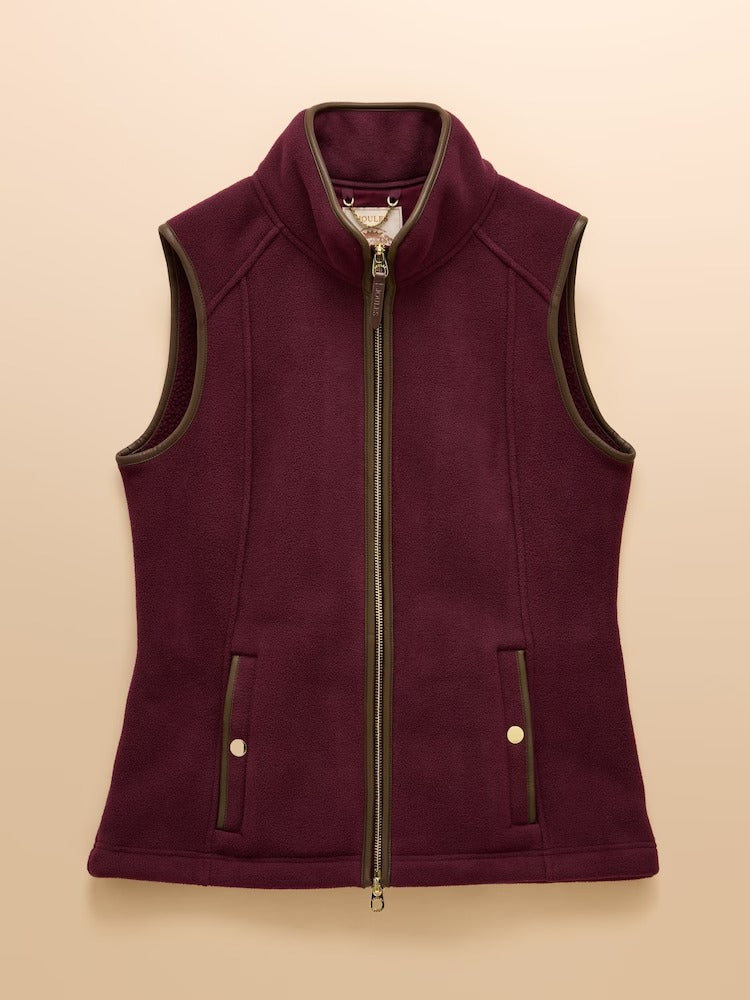 Heritage Red Regular Fleece Gilet