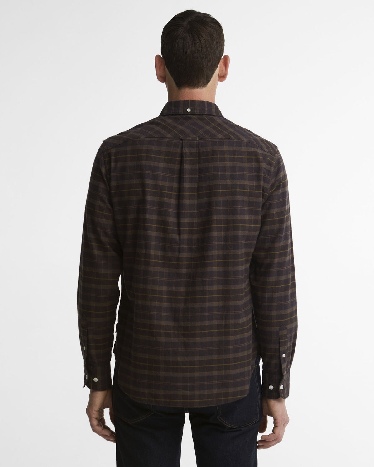 Mineral Tartan Authentic-Fit Long-Sleeved Shirt - Dried Bracken
