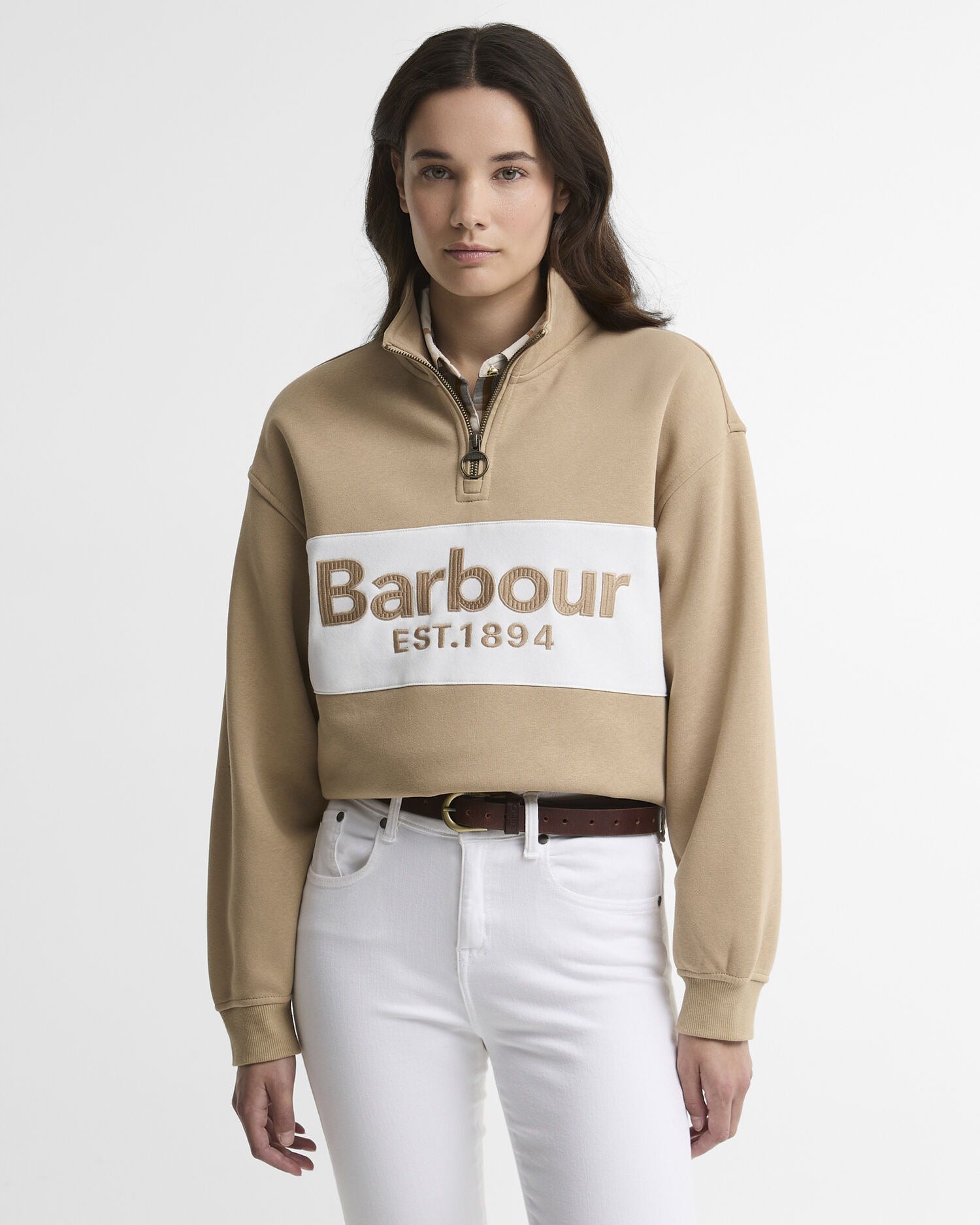 Zaria Quarter-Zip Jumper - Warm Trench