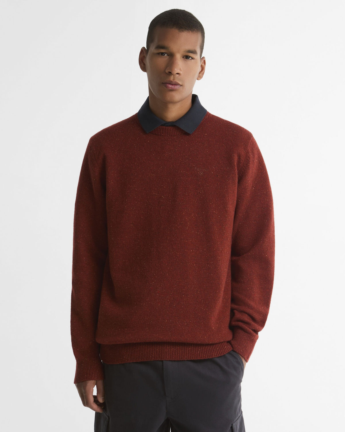 Essential Tisbury Crew-Neck Jumper - Russet