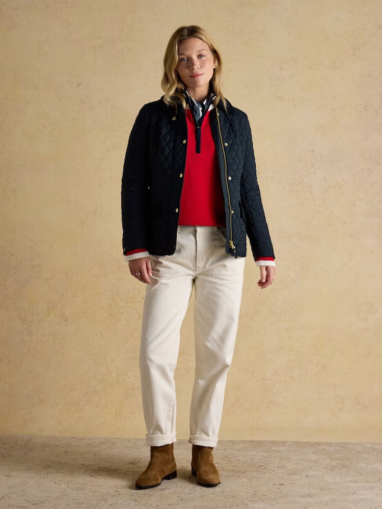 Highclere Navy Showerproof Diamond Quilted Jacket