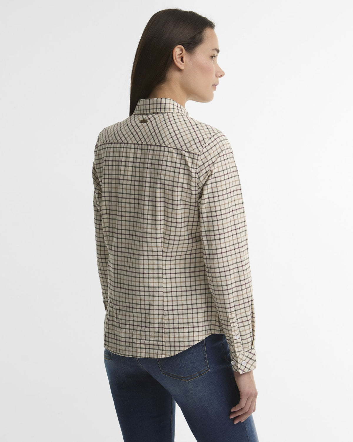 Woodside Tailored Long-Sleeved Shirt - Birch Tattersall