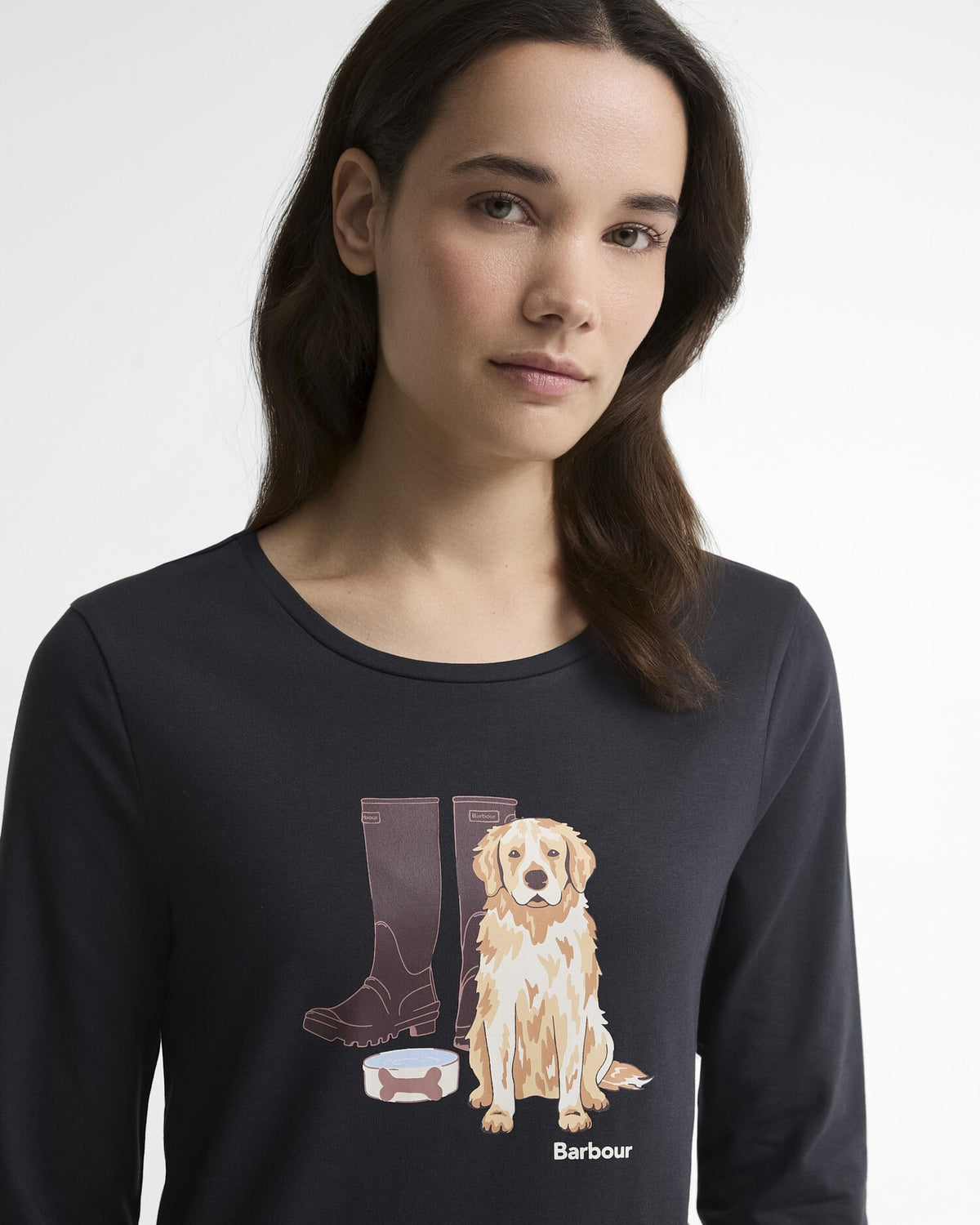 Hedley Long-Sleeved T-Shirt - Dark Navy