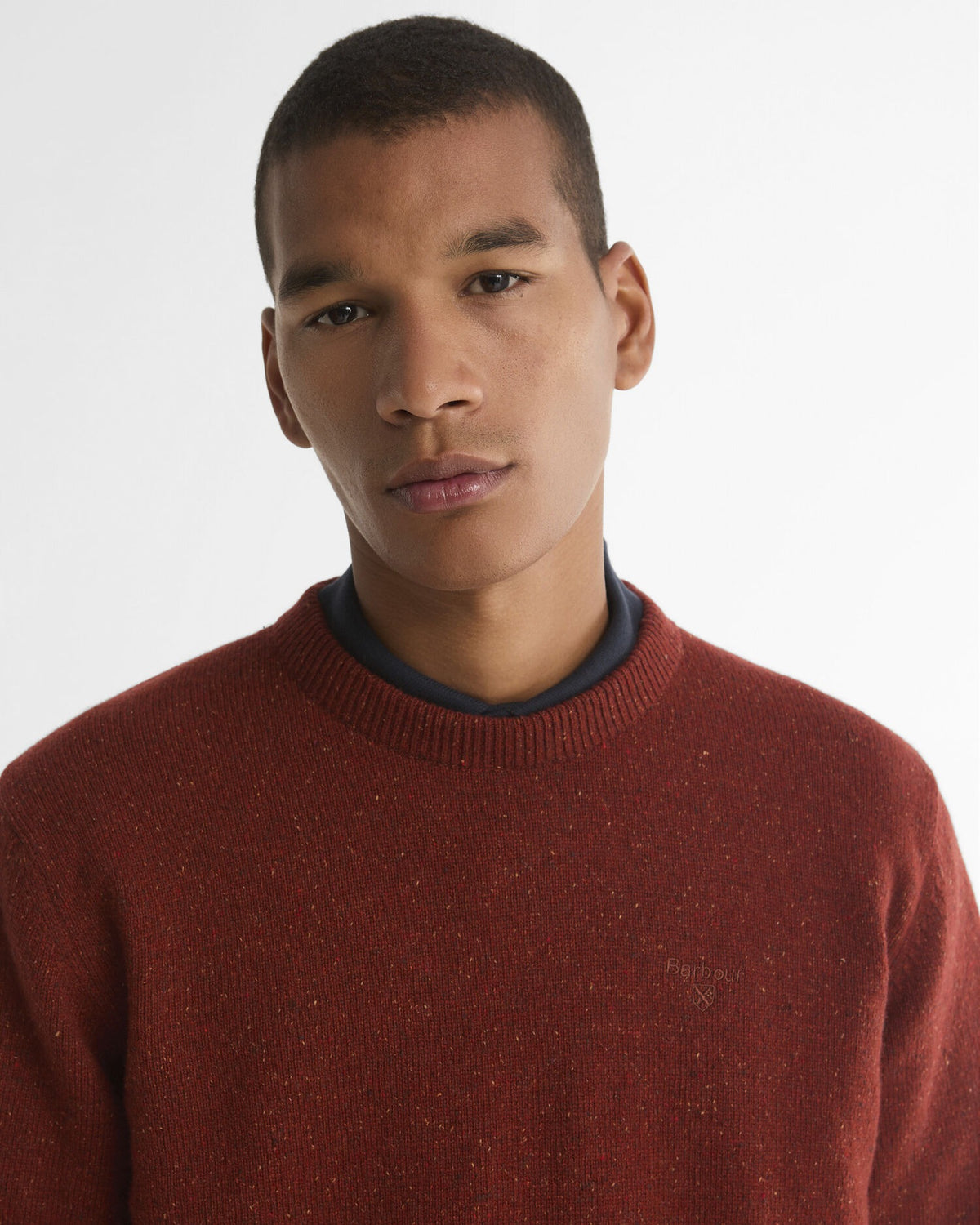 Essential Tisbury Crew-Neck Jumper - Russet