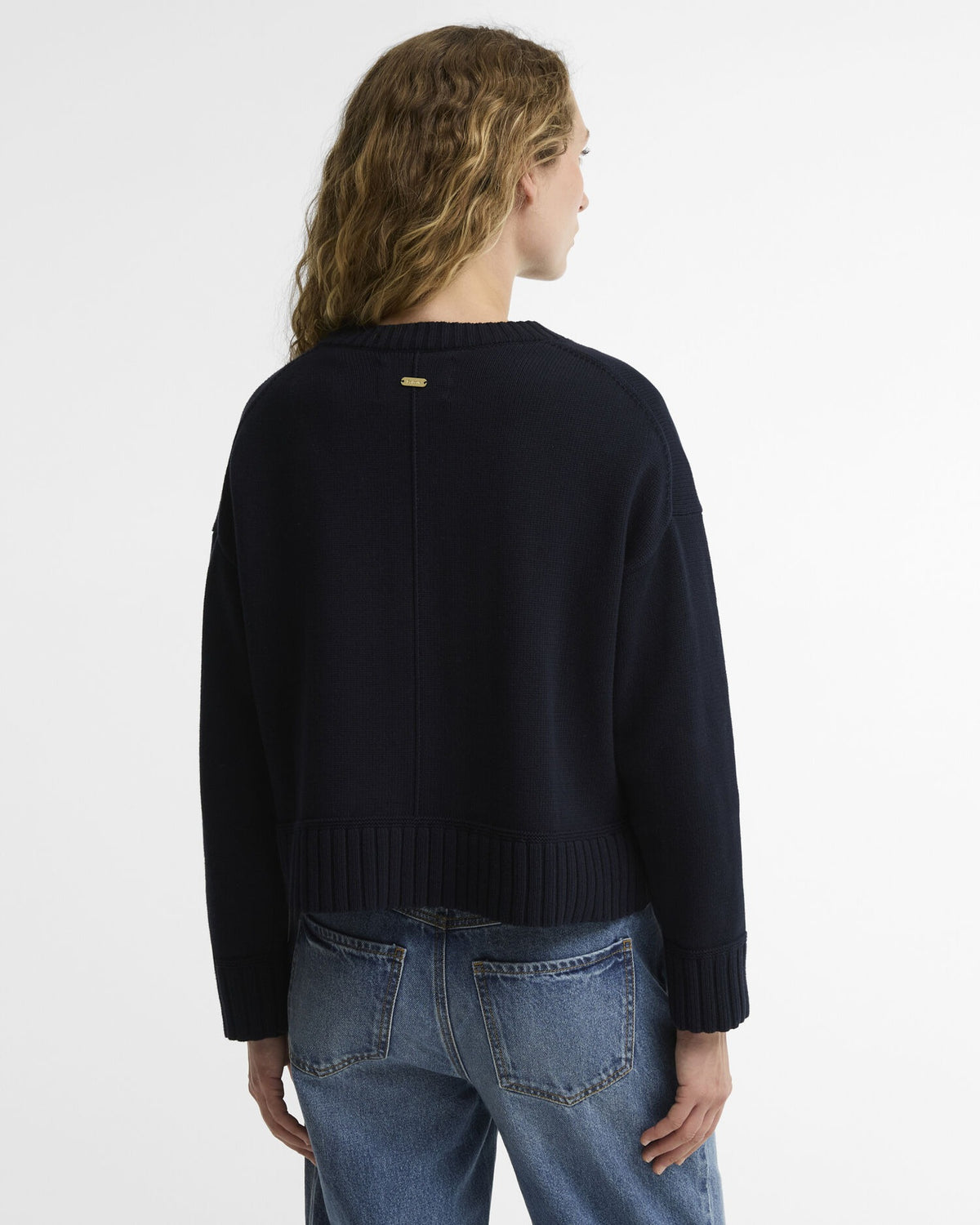 Harling Crew Neck Jumper - Navy