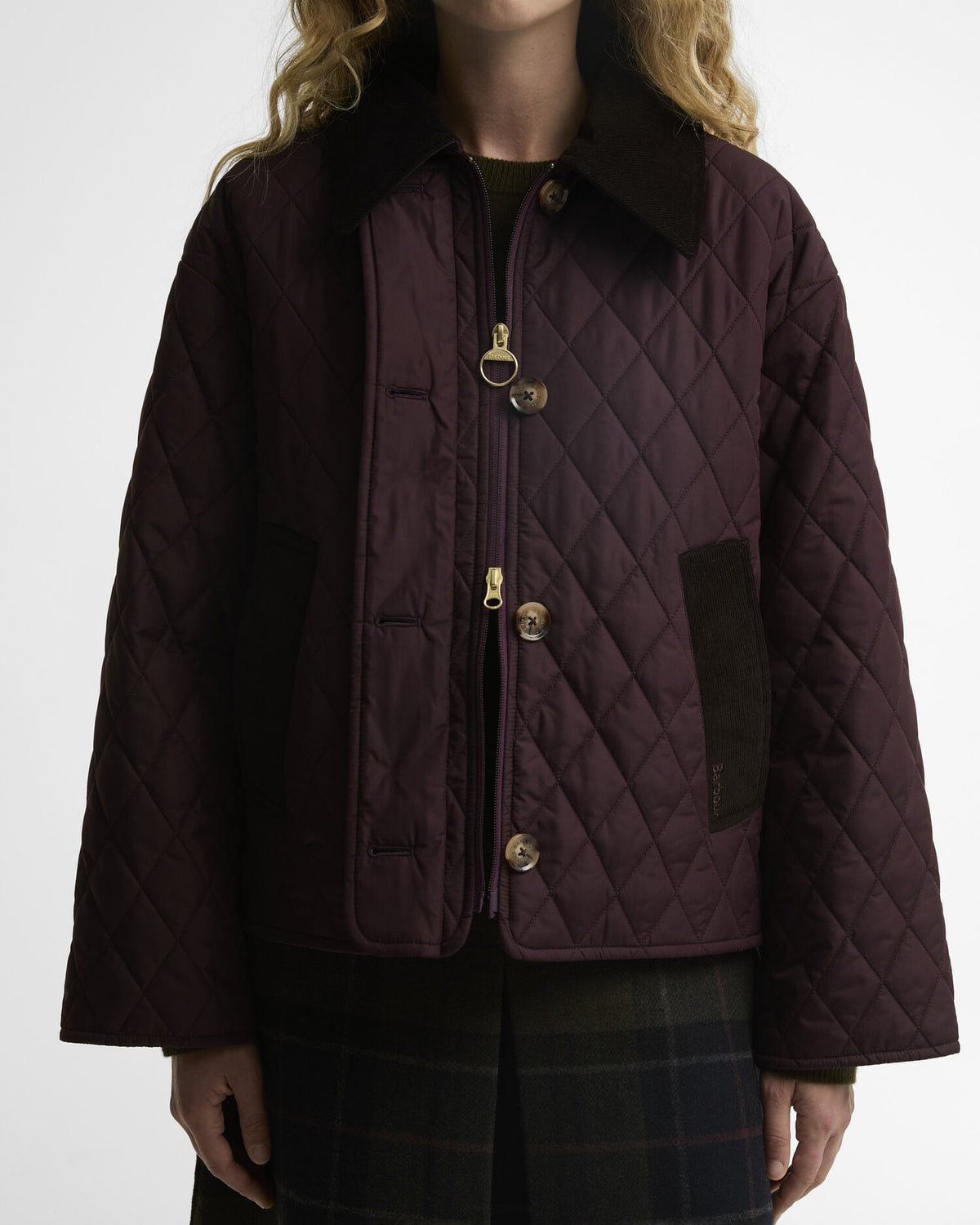 Moira Quilted Jacket - Fig/Shadow Classic