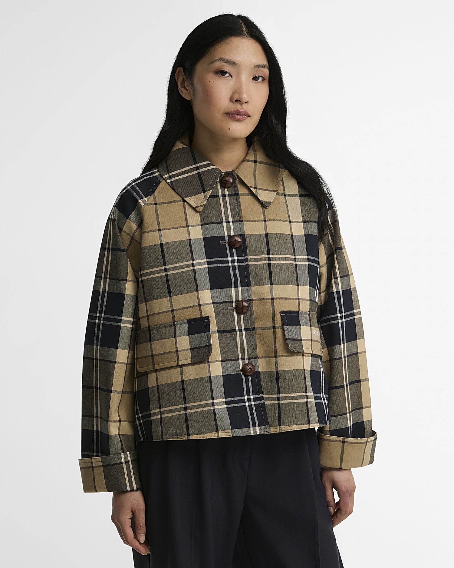 Delilah Tartan Showerproof Jacket - Birchwood Dress
