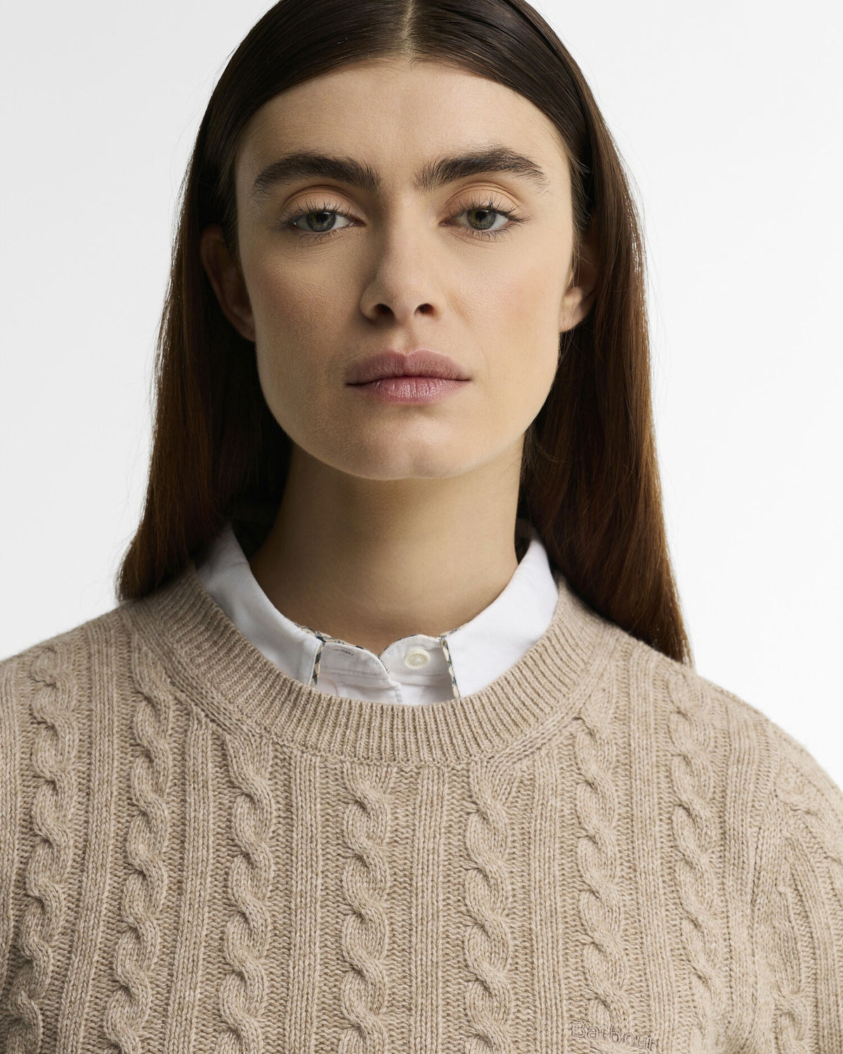 Ashdown Relaxed Wool-Blend Cable-Knit Jumper - Honey