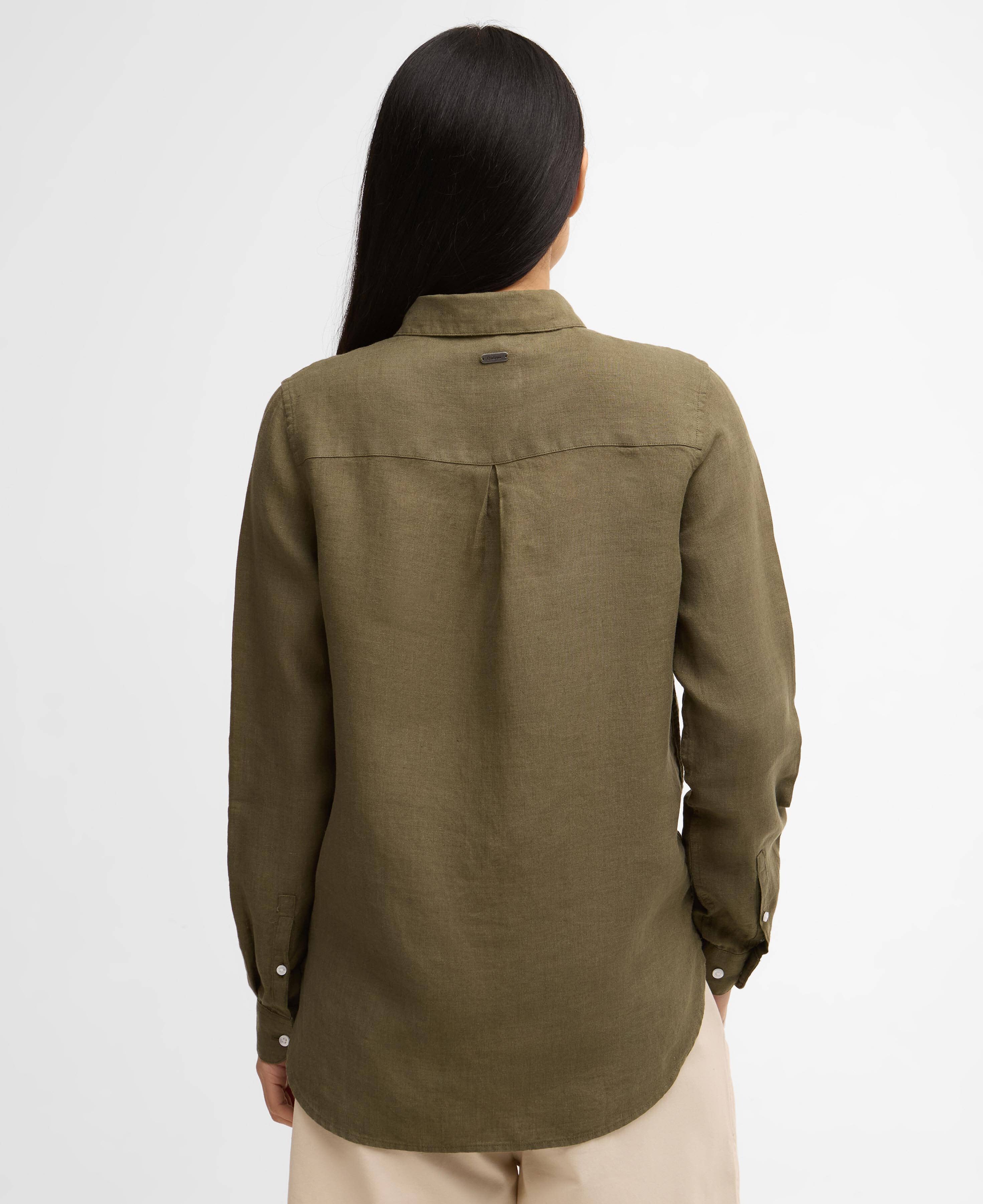 Marine Relaxed Long-Sleeved Shirt - Dusky Khaki