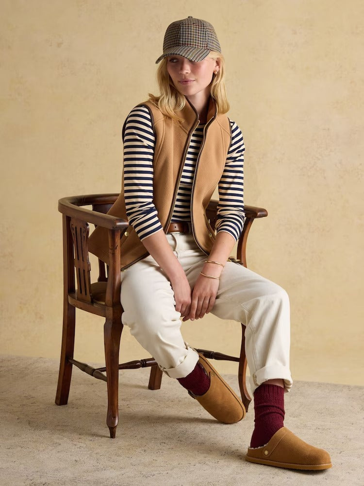 Heritage Tan Regular Fleece Gilet