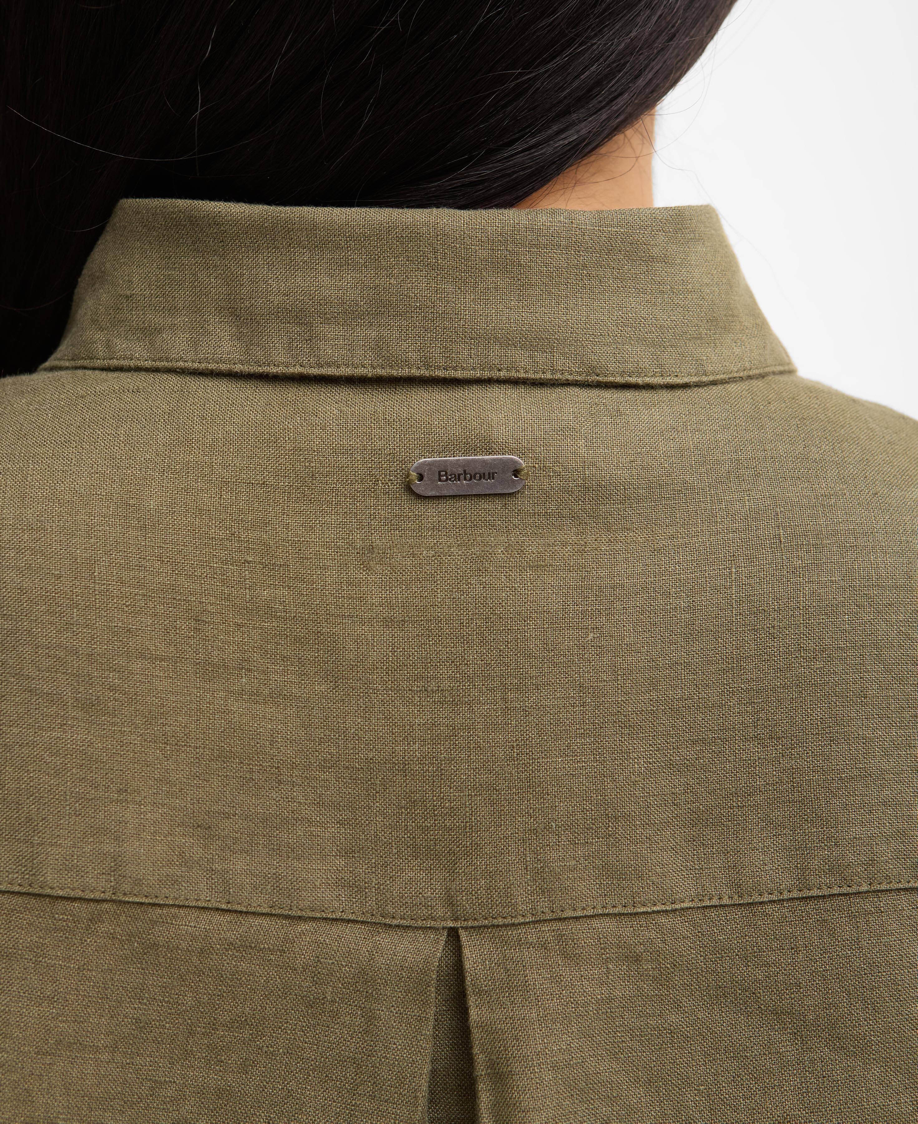 Marine Relaxed Long-Sleeved Shirt - Dusky Khaki