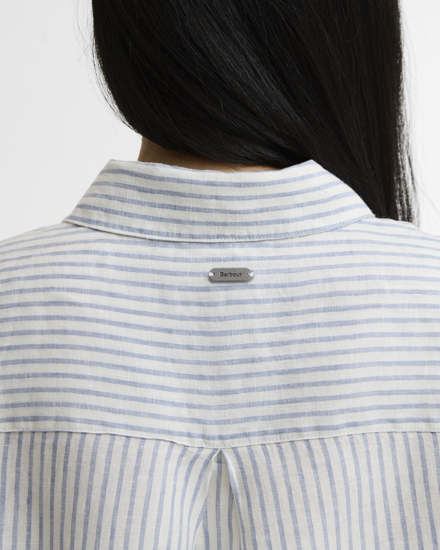 Marine Relaxed Long-Sleeved Shirt - Chambray Stripe