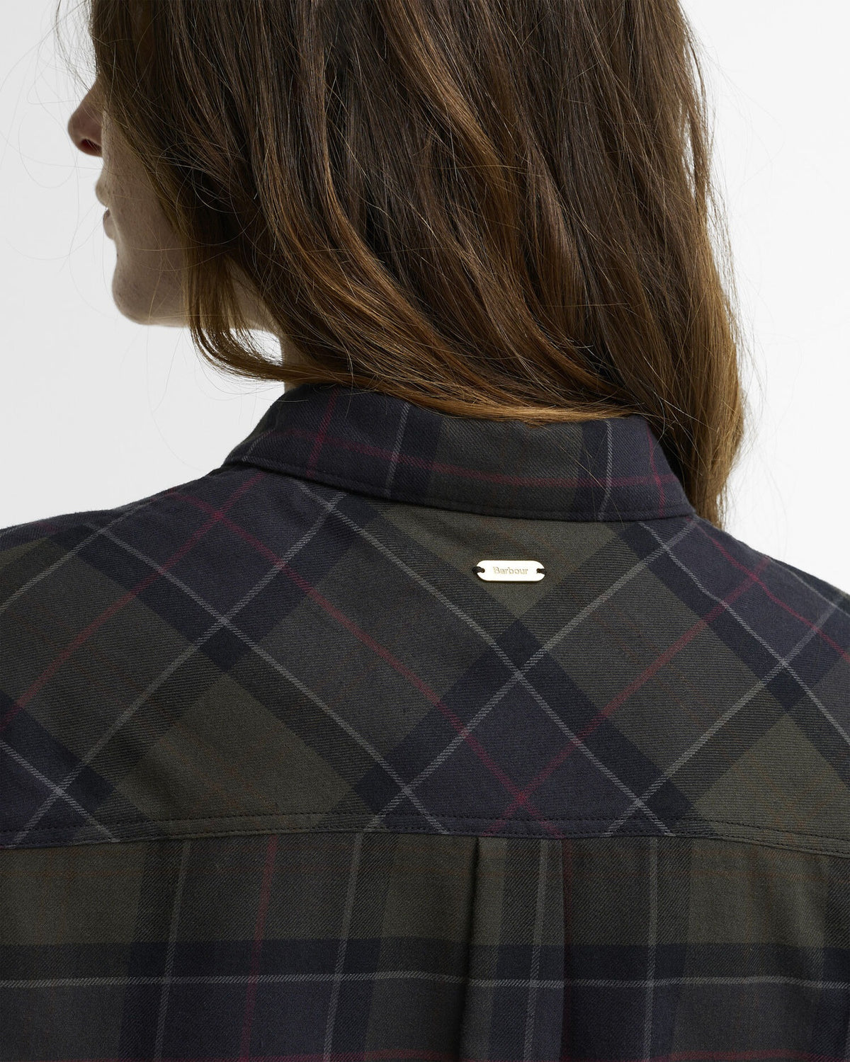 Elishaw Relaxed Long-Sleeved Shirt - Shadow Classic Tartan
