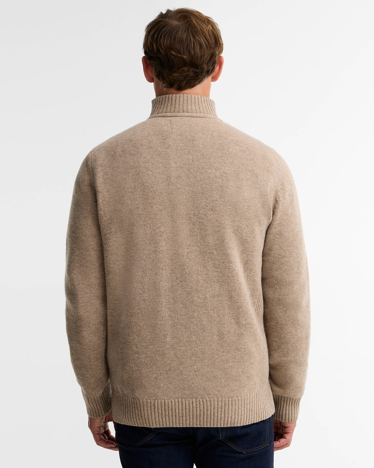 Nelson Essential Quarter-Zip Jumper - Stone